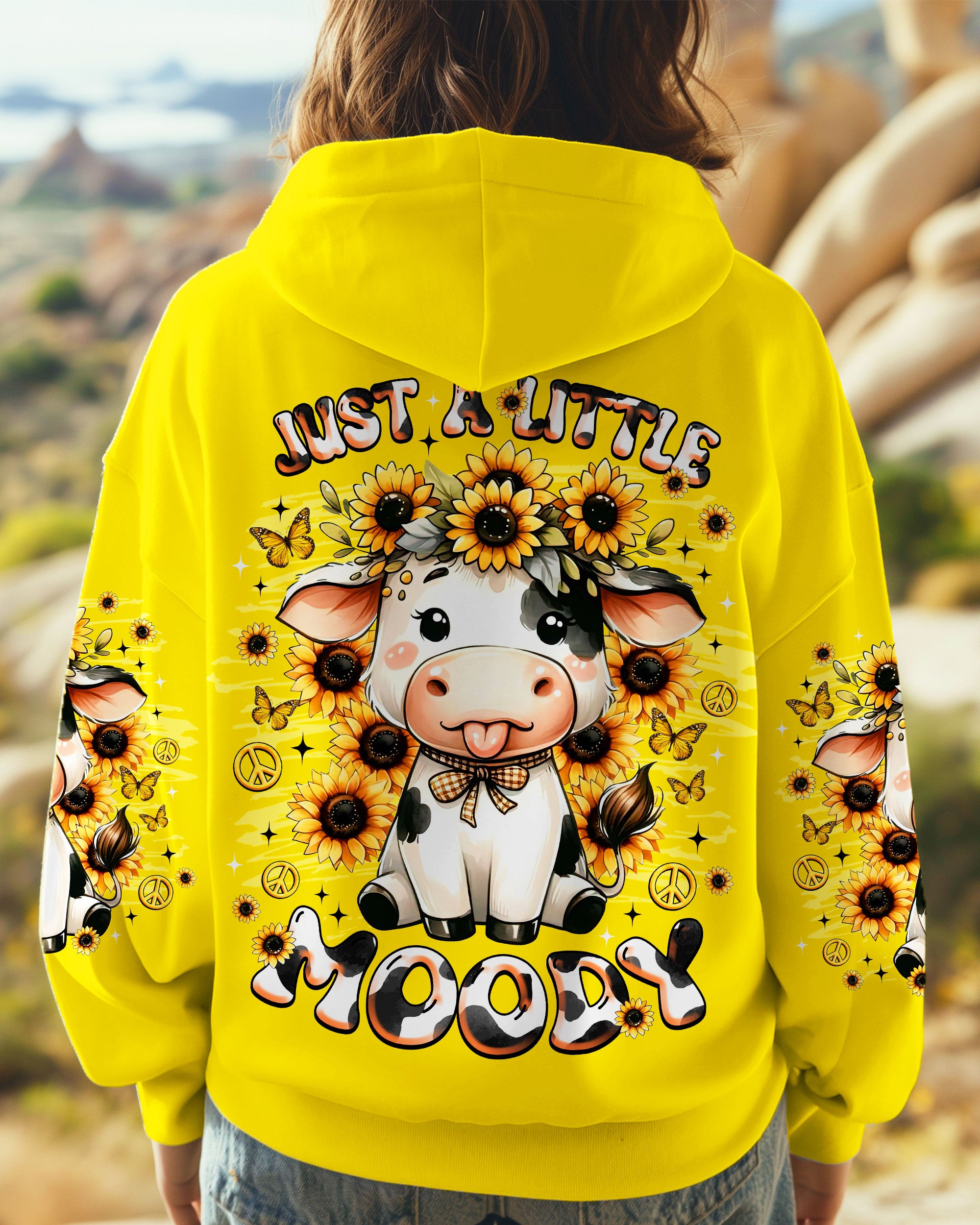 JUST A LITTLE MOODY COW ALL OVER PRINT - TLNZ1108253