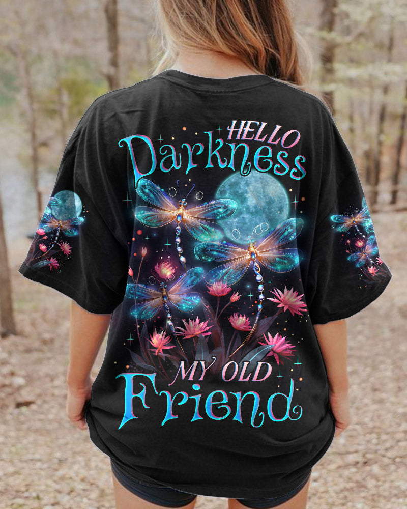 HELLO DARKNESS MY OLD FRIEND DRAGONFLY ALL OVER PRINT - TLNZ1107233
