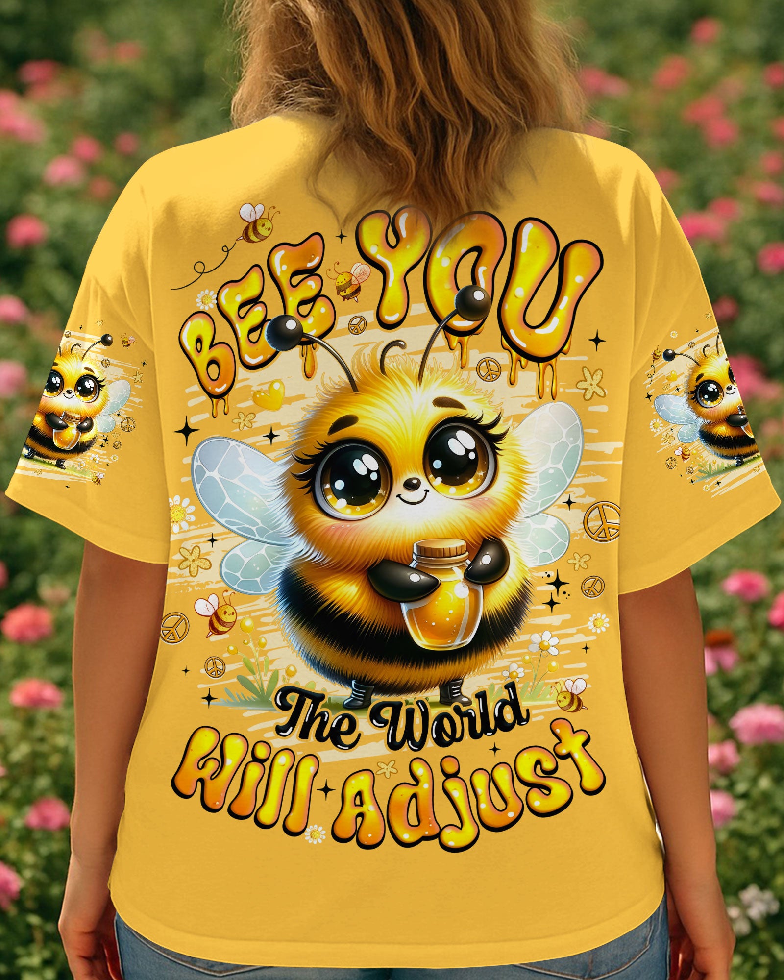 BEE YOU THE WORLD WILL ADJUST ALL OVER PRINT - TYQY3009251