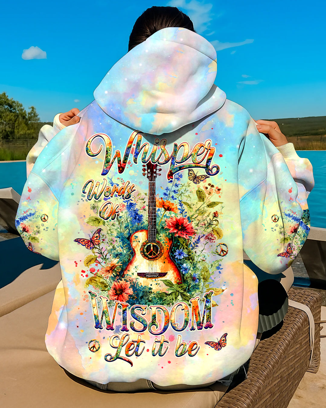 WHISPER WORDS OF WISDOM GUITAR ALL OVER PRINT - YHHG2209253