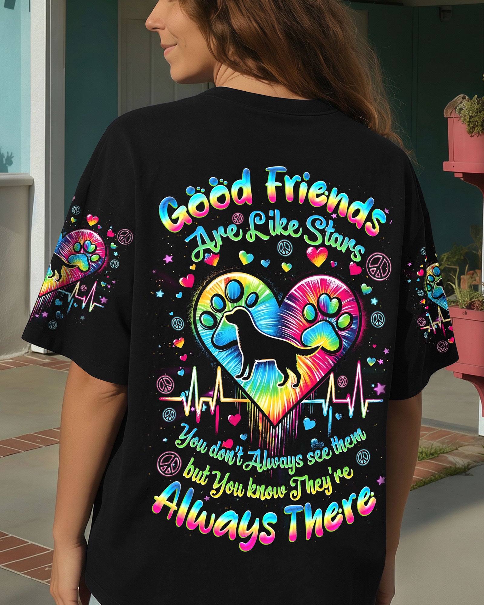 GOOD FRIENDS ARE LIKE STARS ALL OVER PRINT - TYQY0202263