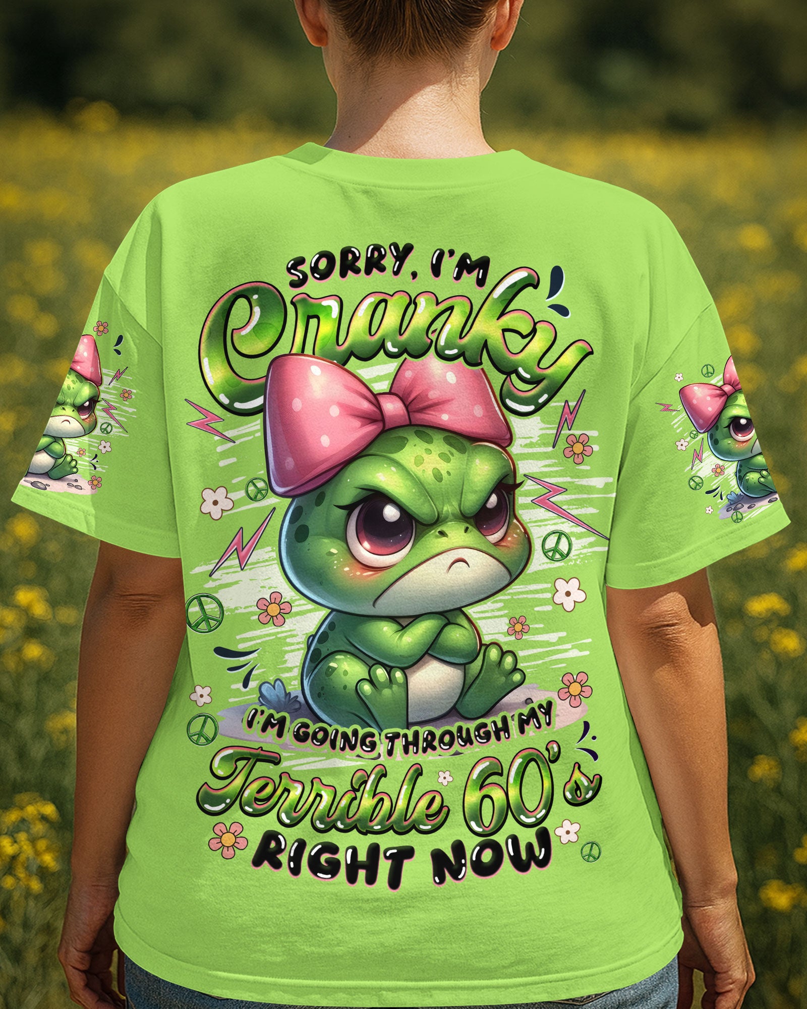 SORRY I'M CRANKY FROG ALL OVER PRINT - TYQY3009253