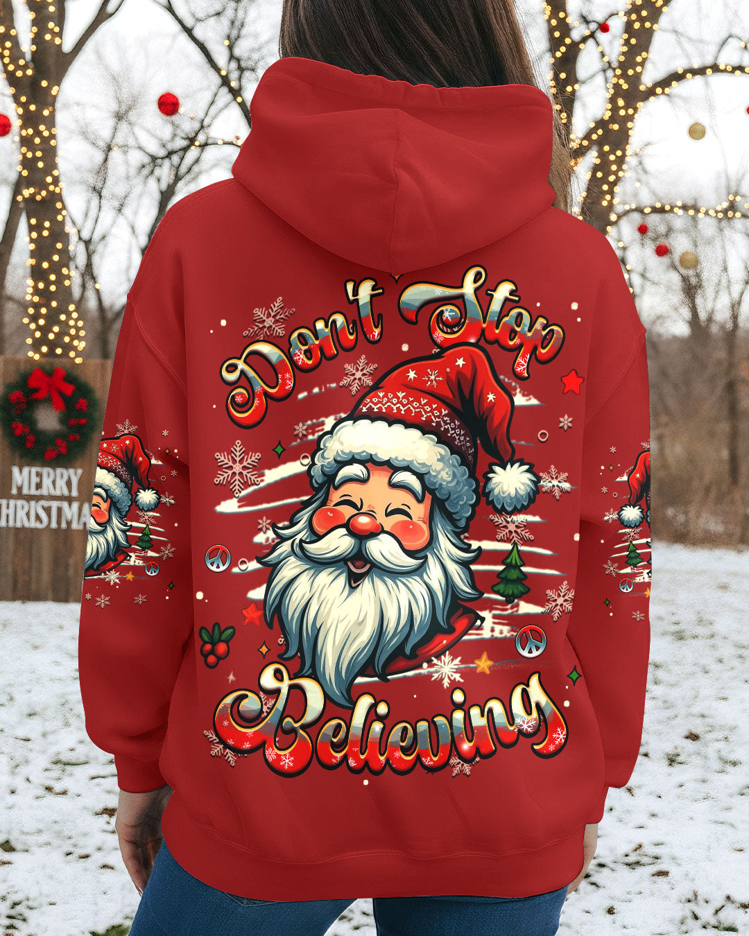 DON'T STOP BELIEVING CHRISTMAS ALL OVER PRINT - YHHG2910252