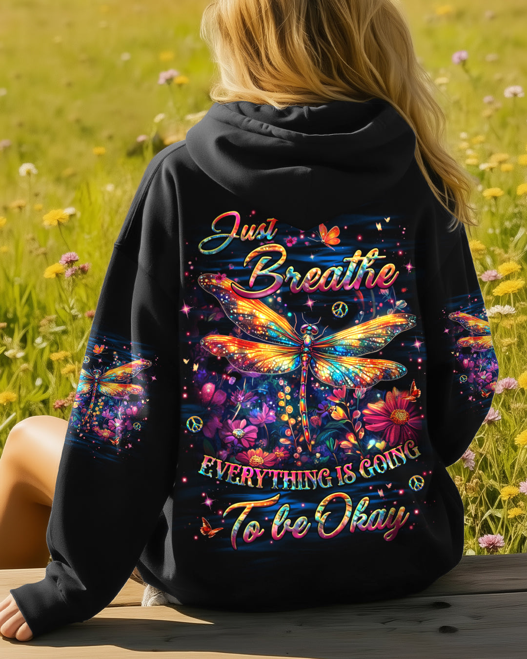 JUST BREATHE DRAGONFLY ALL OVER PRINT - YHHG2611253
