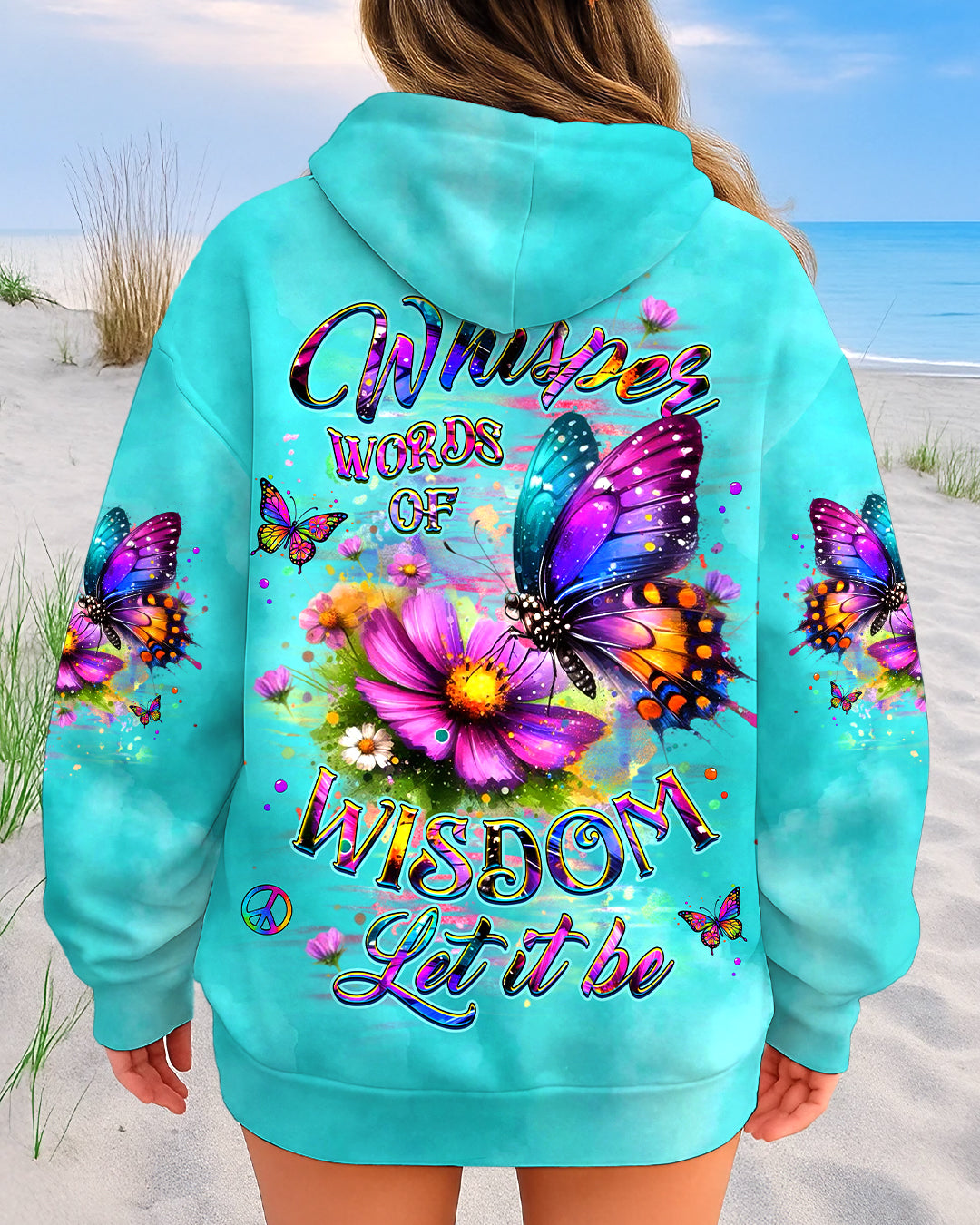 WHISPER WORDS OF WISDOM LET IT BE BUTTERFLY ALL OVER PRINT -  YHHG2808253