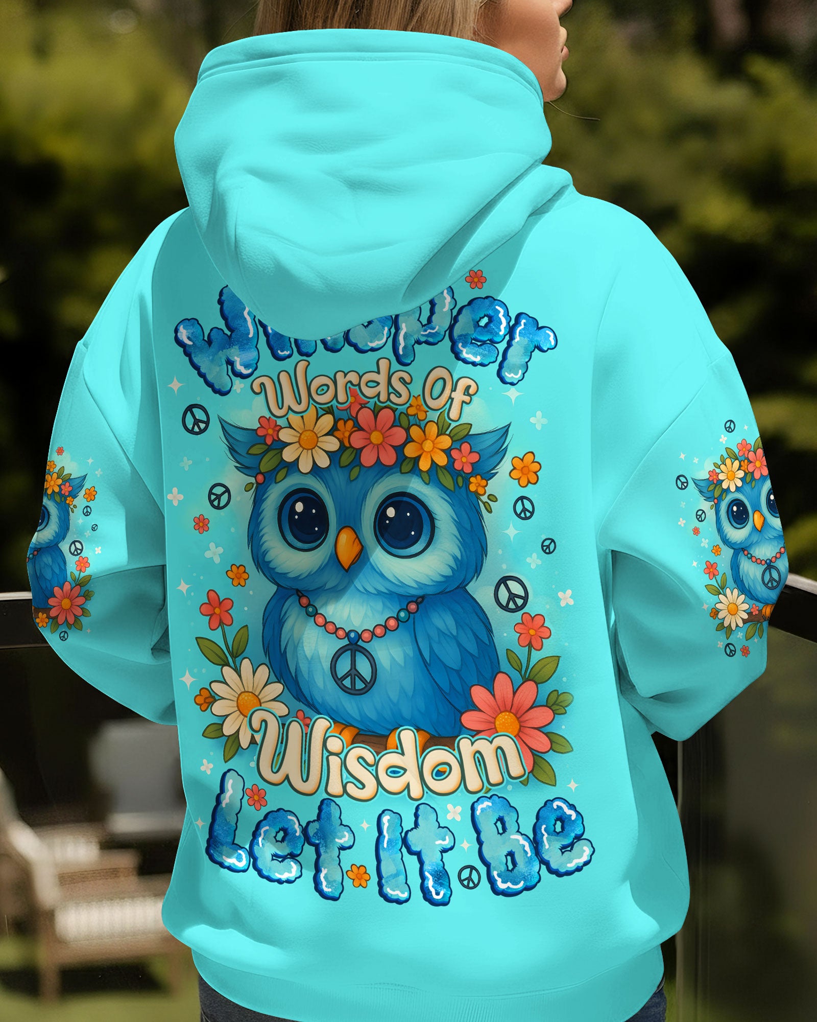 WHISPER WORDS OF WISDOM LET IT BE OWL ALL OVER PRINT - TYQY1810252