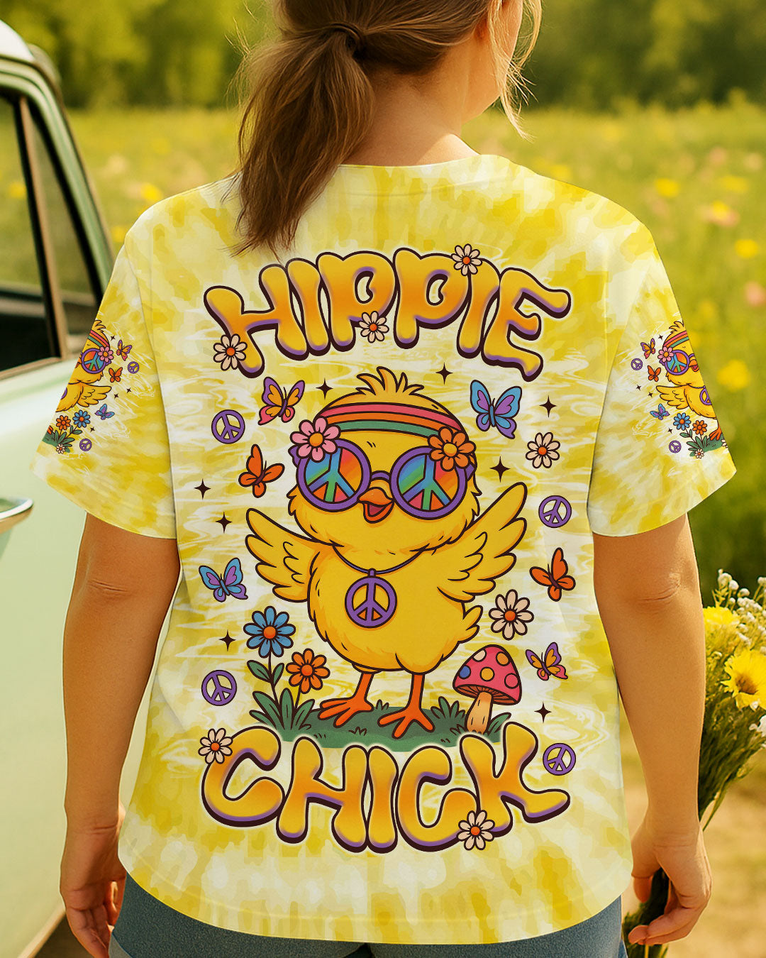 HIPPIE CHICK ALL OVER PRINT - TLNZ1208254