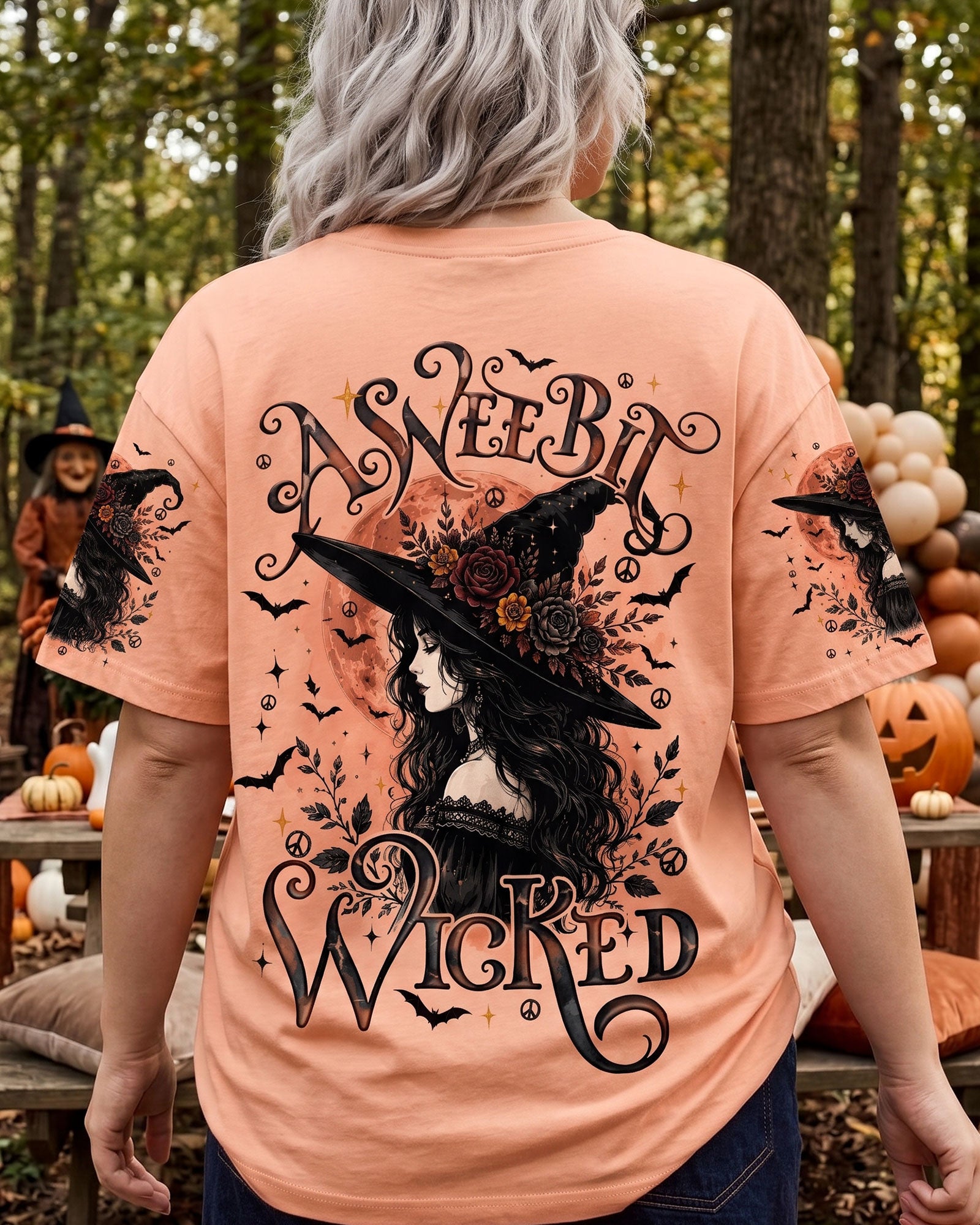 A WEE BIT WICKED HALLOWEEN WITCH ALL OVER PRINT - TYQY2207261