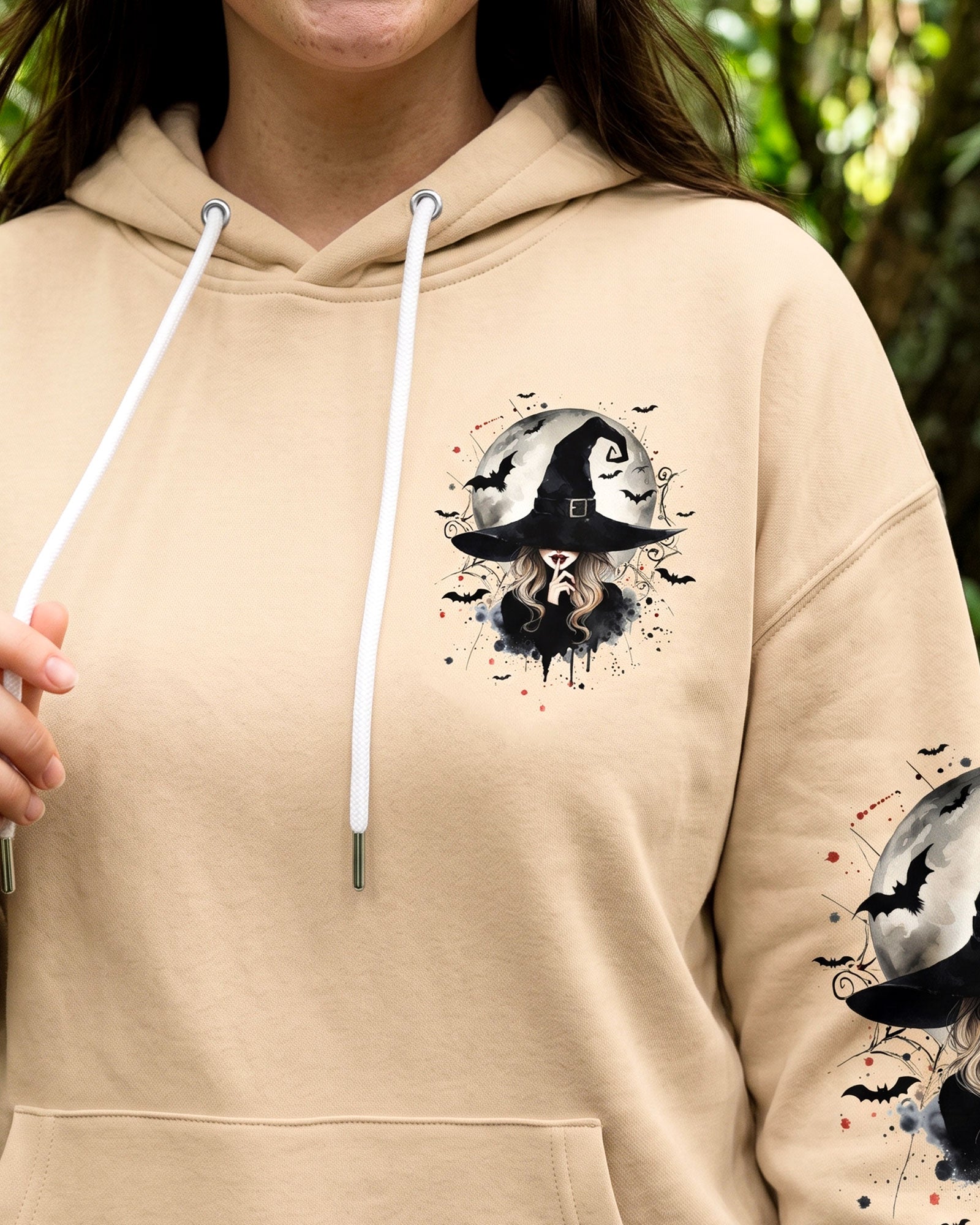 SOMETHING WICKED THIS WAY COMES HALLOWEEN WITCH ALL OVER PRINT - TYQY2507261