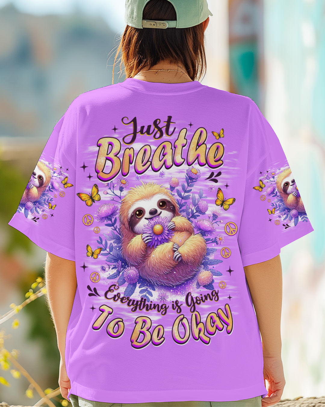 JUST BREATHE SLOTH ALL OVER PRINT - TLNZ1308253