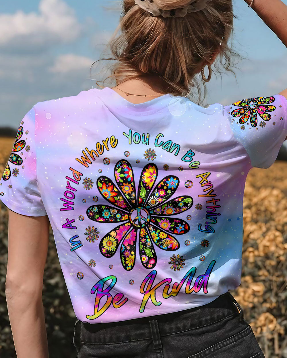 IN A WORLD WHERE YOU CAN BE ANYTHING ALL OVER PRINT - YHLN0108234