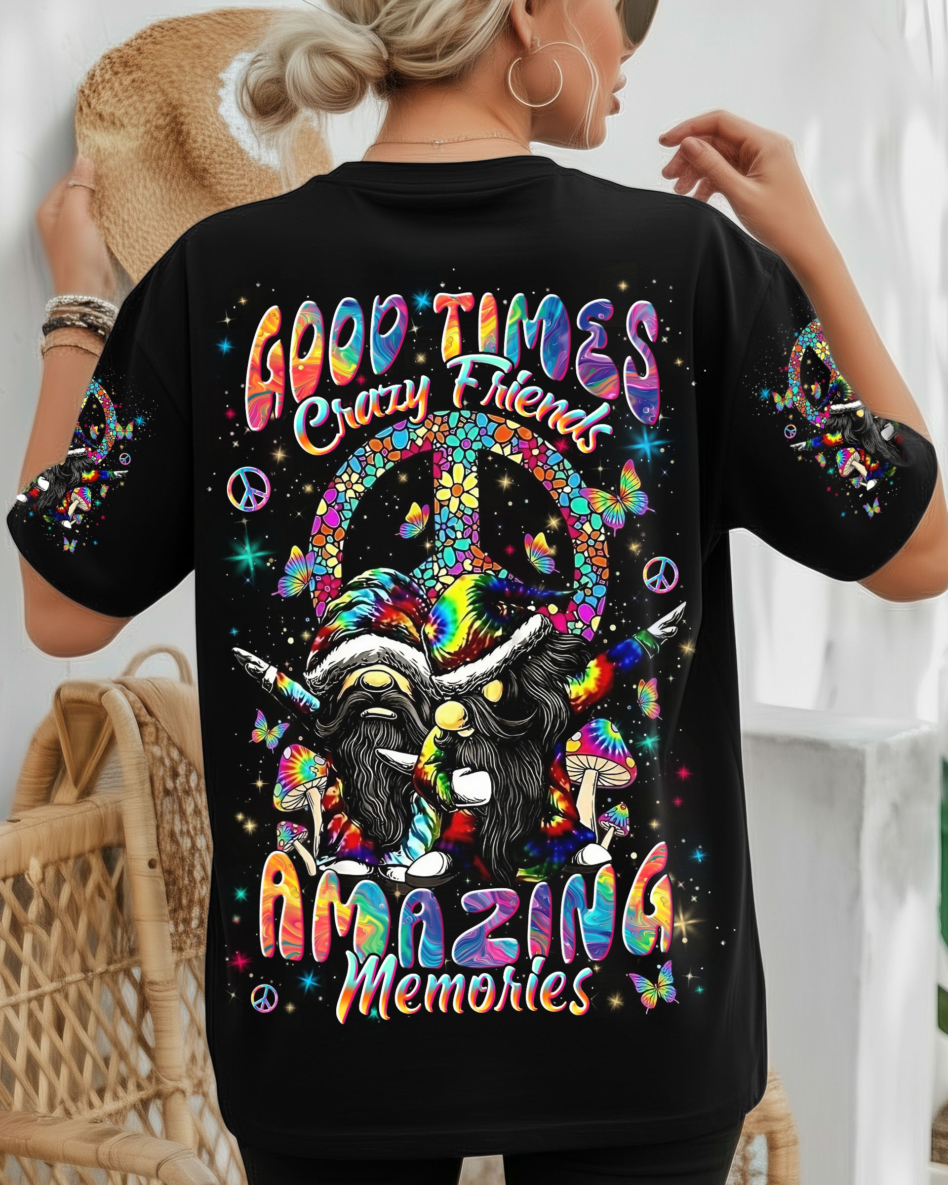 GOOD TIMES CRAZY FRIEND GNOME ALL OVER PRINT - YHLN1811251