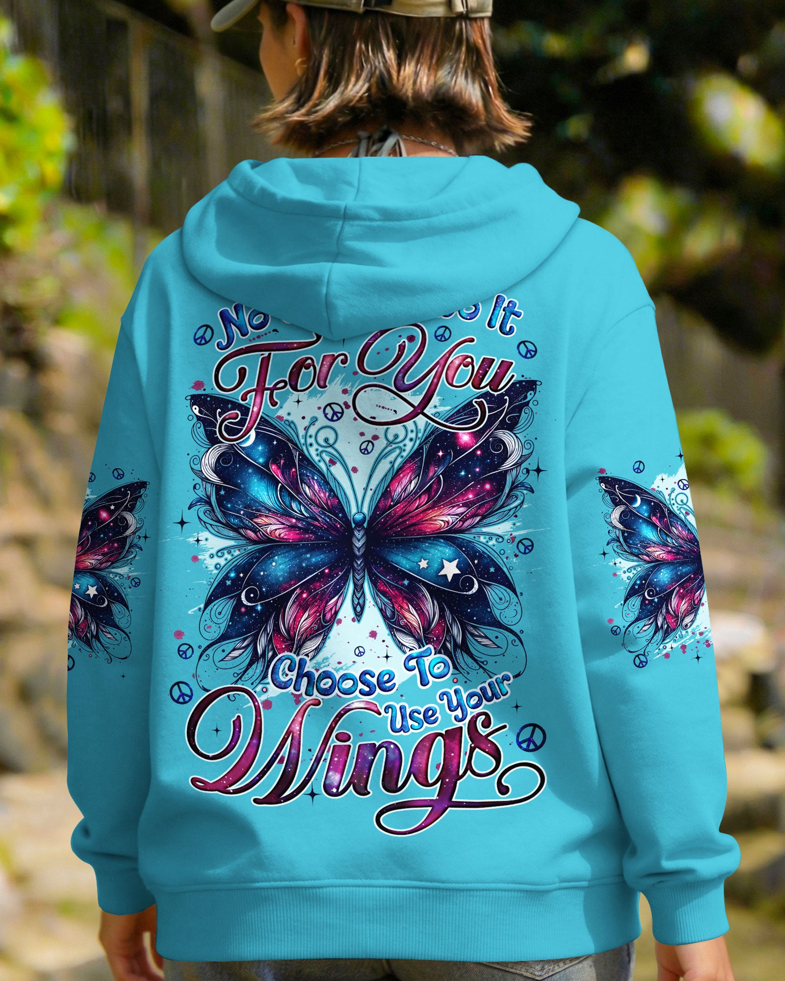 CHOOSE TO USE YOUR WINGS BUTTERFLY ALL OVER PRINT - TYQY2702262