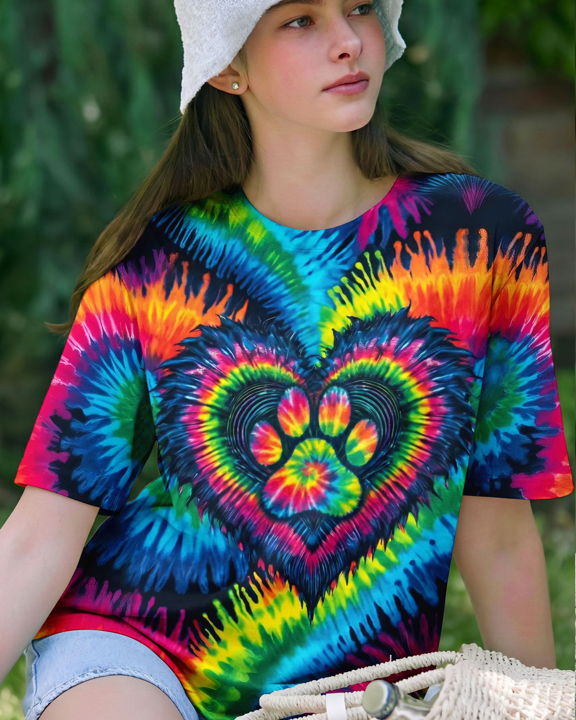 HEART PAW COLORFUL ALL OVER PRINT - TYLN0203263
