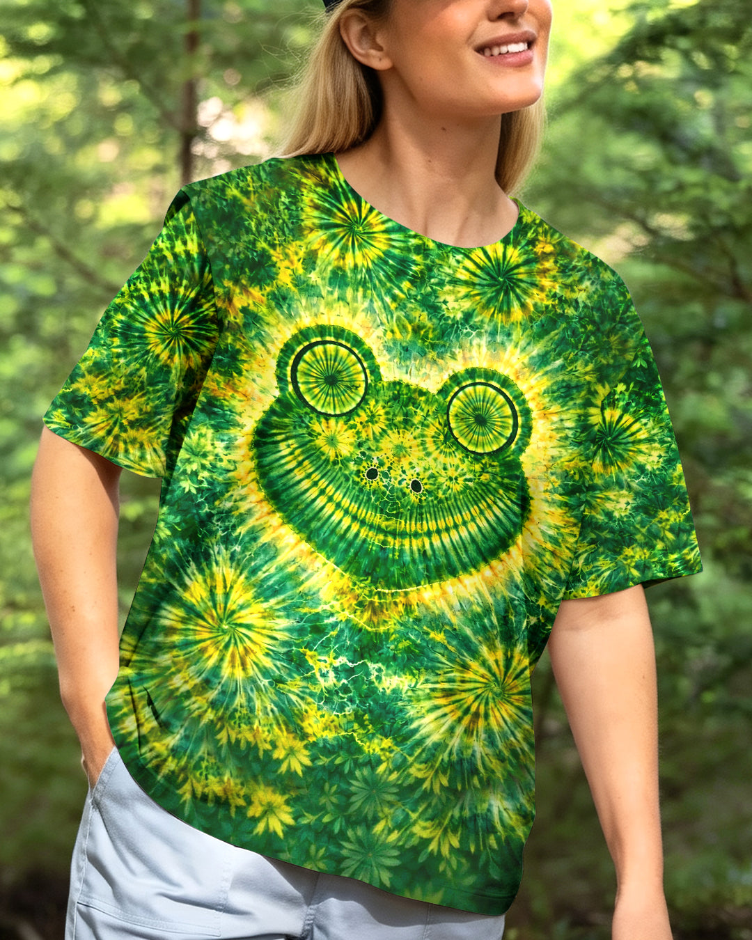 HIPPIE FROG SWIRL ALL OVER PRINT - TLHG2303262