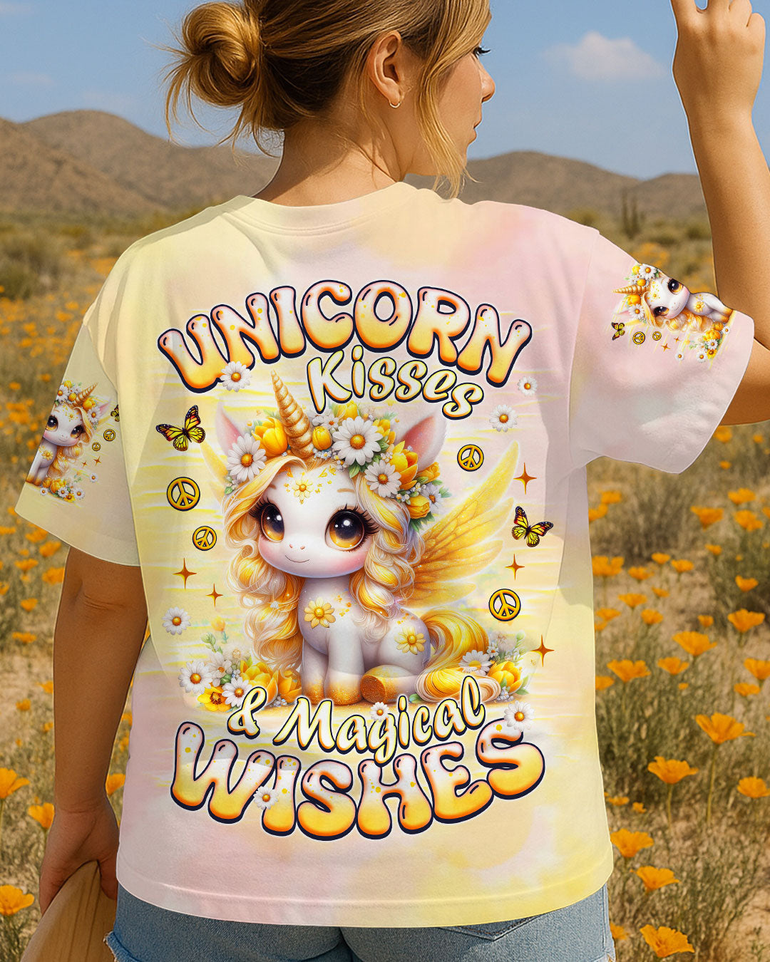 UNICORN KISSES MAGICAL WISHES ALL OVER PRINT - TLNZ0707252
