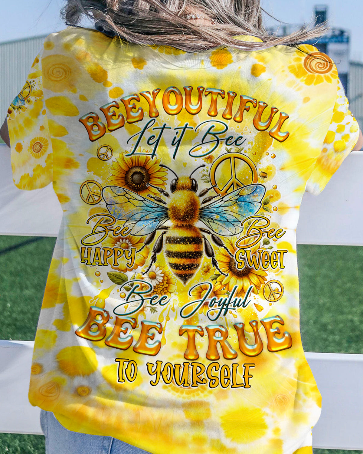BEE TRUE TO YOURSELF ALL OVER PRINT - TYQY0102243