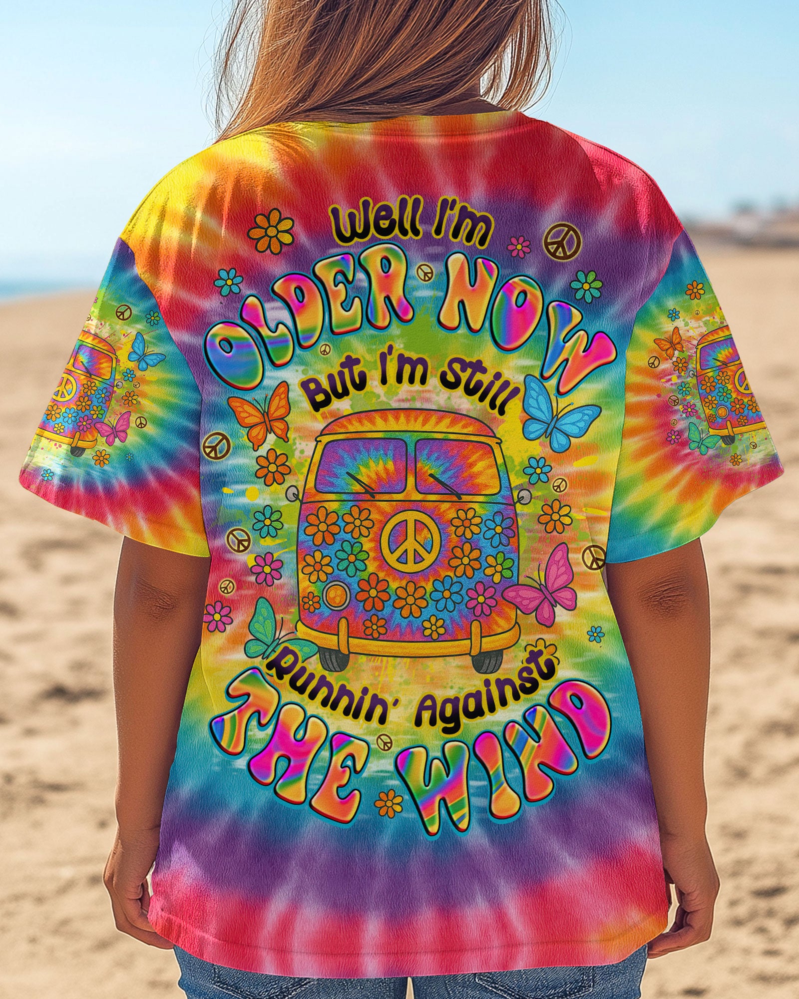 RUNNING AGAINST THE WIND TIE DYE ALL OVER PRINT - TYQY0304253