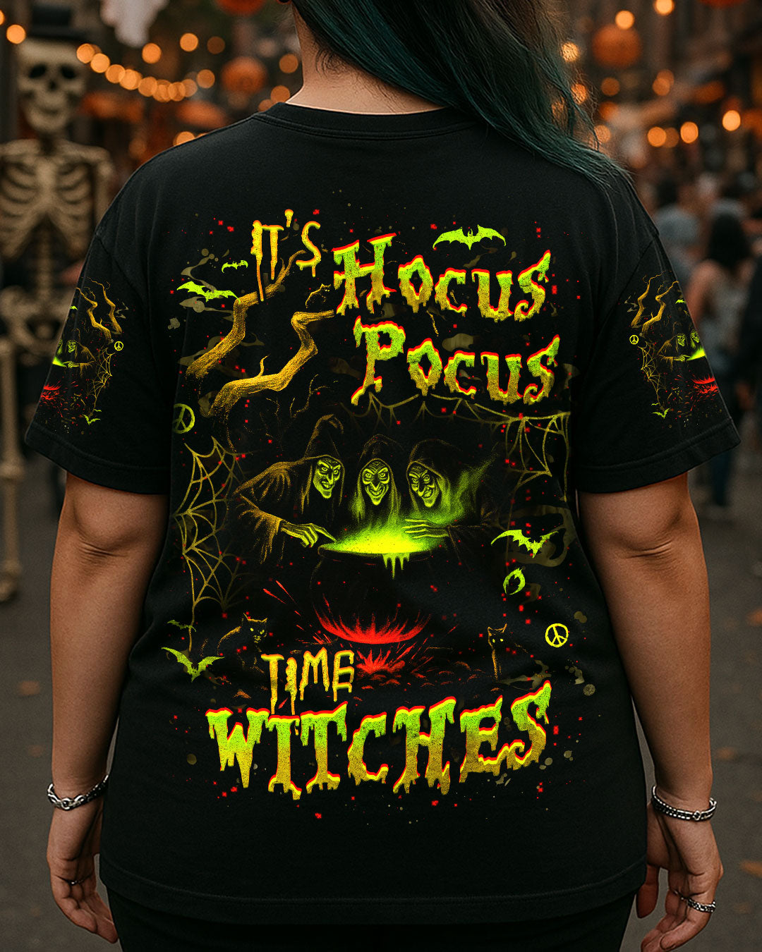 IT'S HOCUS POCUS TIME WITCHES HALLOWEEN ALL OVER PRINT - YHHG3107251