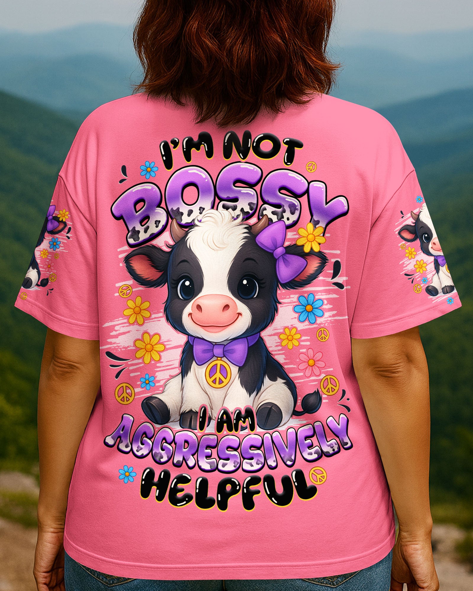I AM NOT BOSSY COW ALL OVER PRINT - TYQY0710251