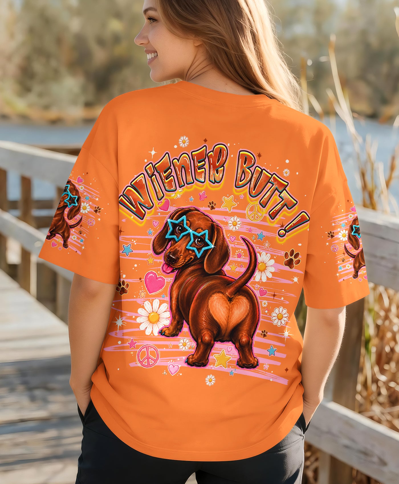 GUESS WHAT DACHSHUND DOG FUNNY ALL OVER PRINT - TLHG2505261