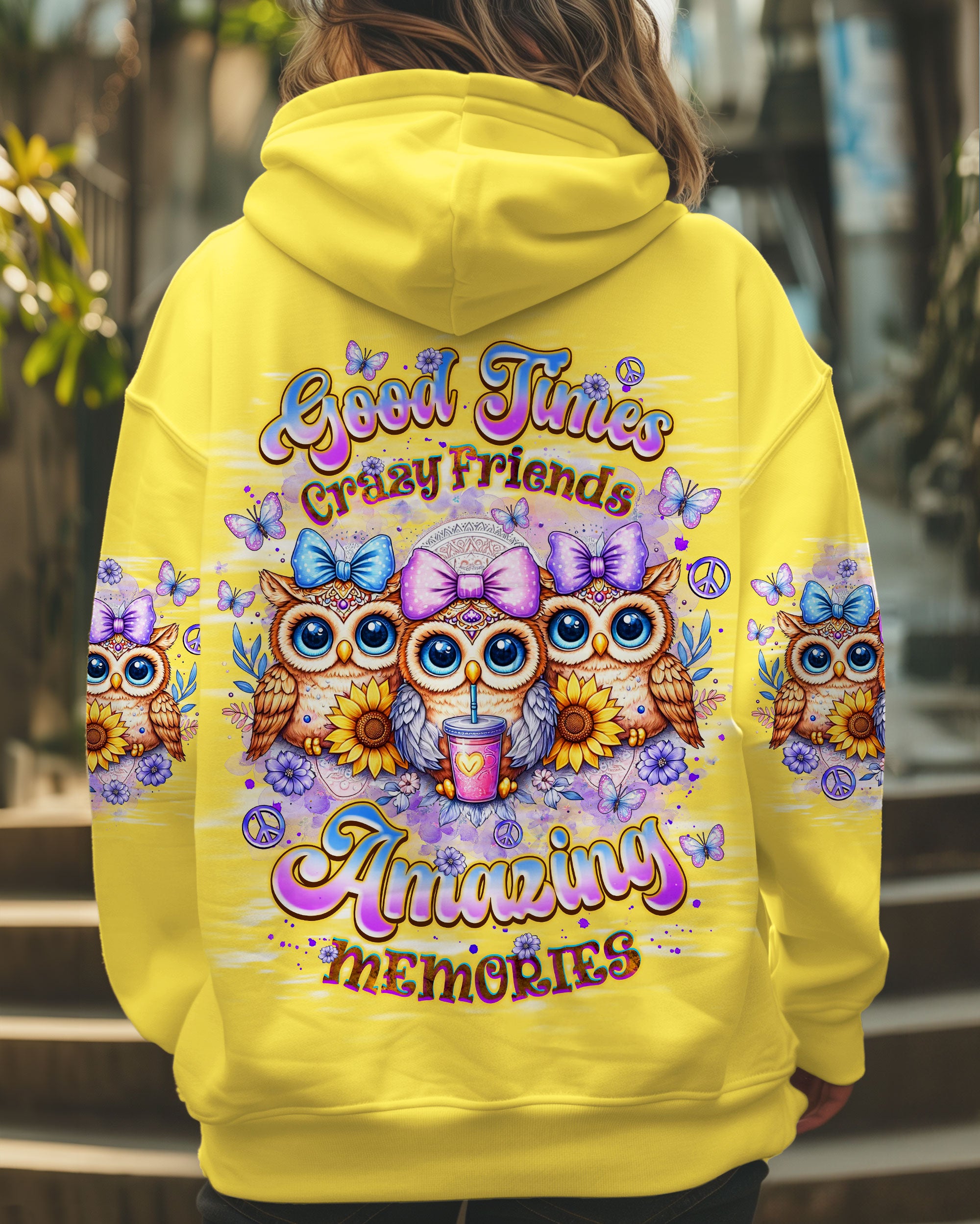 GOOD TIMES CRAZY FRIEND OWL ALL OVER PRINT - TLNZ2107252