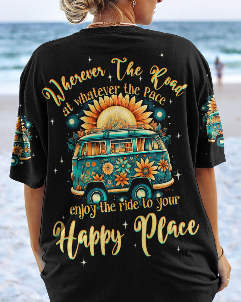 RIDE TO HAPPY PLACE ALL OVER PRINT - TYQY2908232