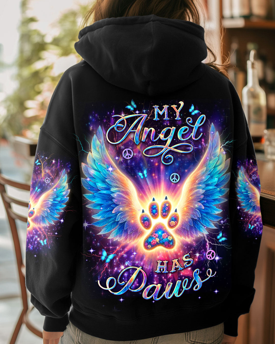 MY ANGEL HAS PAWS ALL OVER PRINT - YHDU0409241