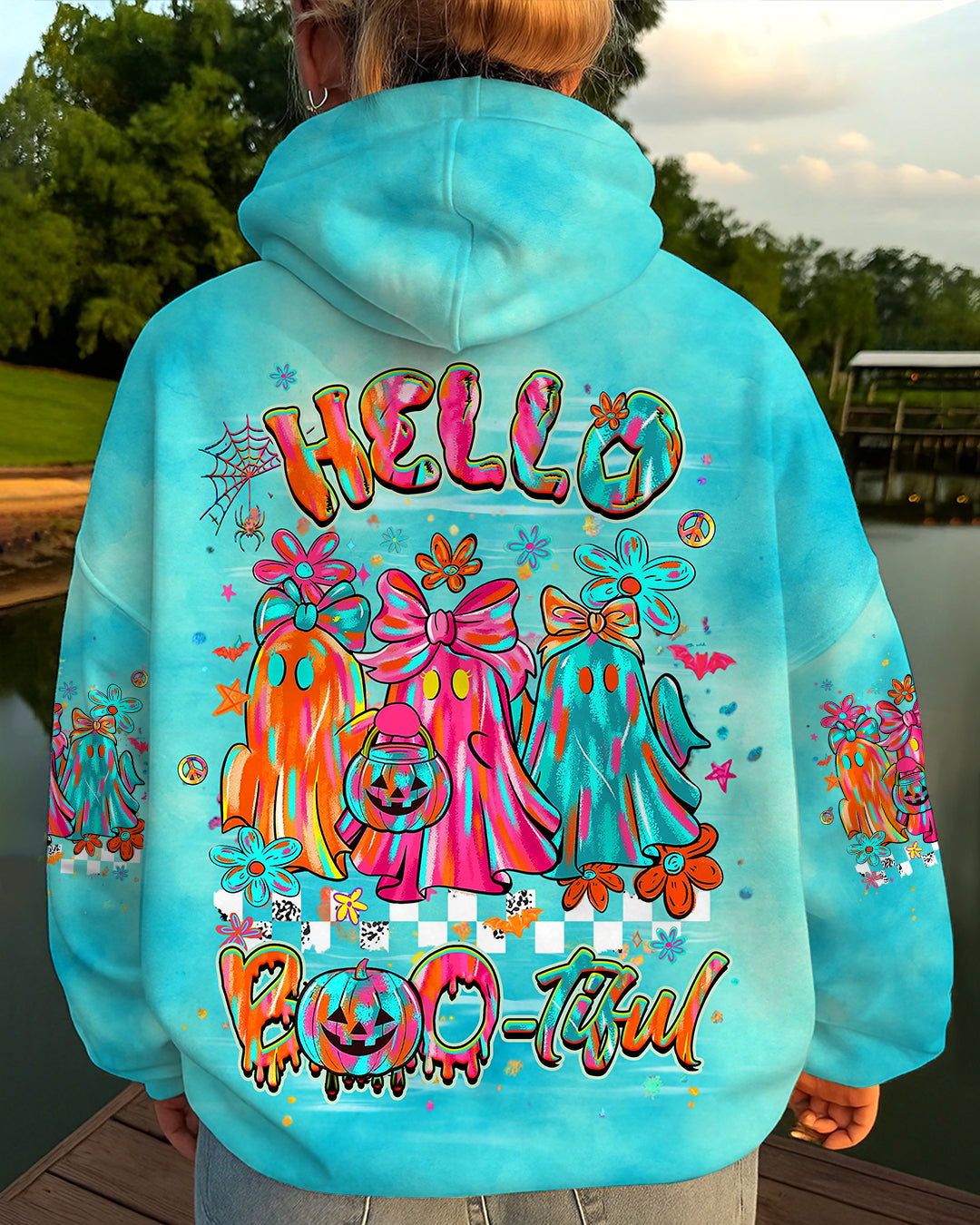 HELLO BOOTIFUL HALLOWEEN ALL OVER PRINT - YHHG2909251