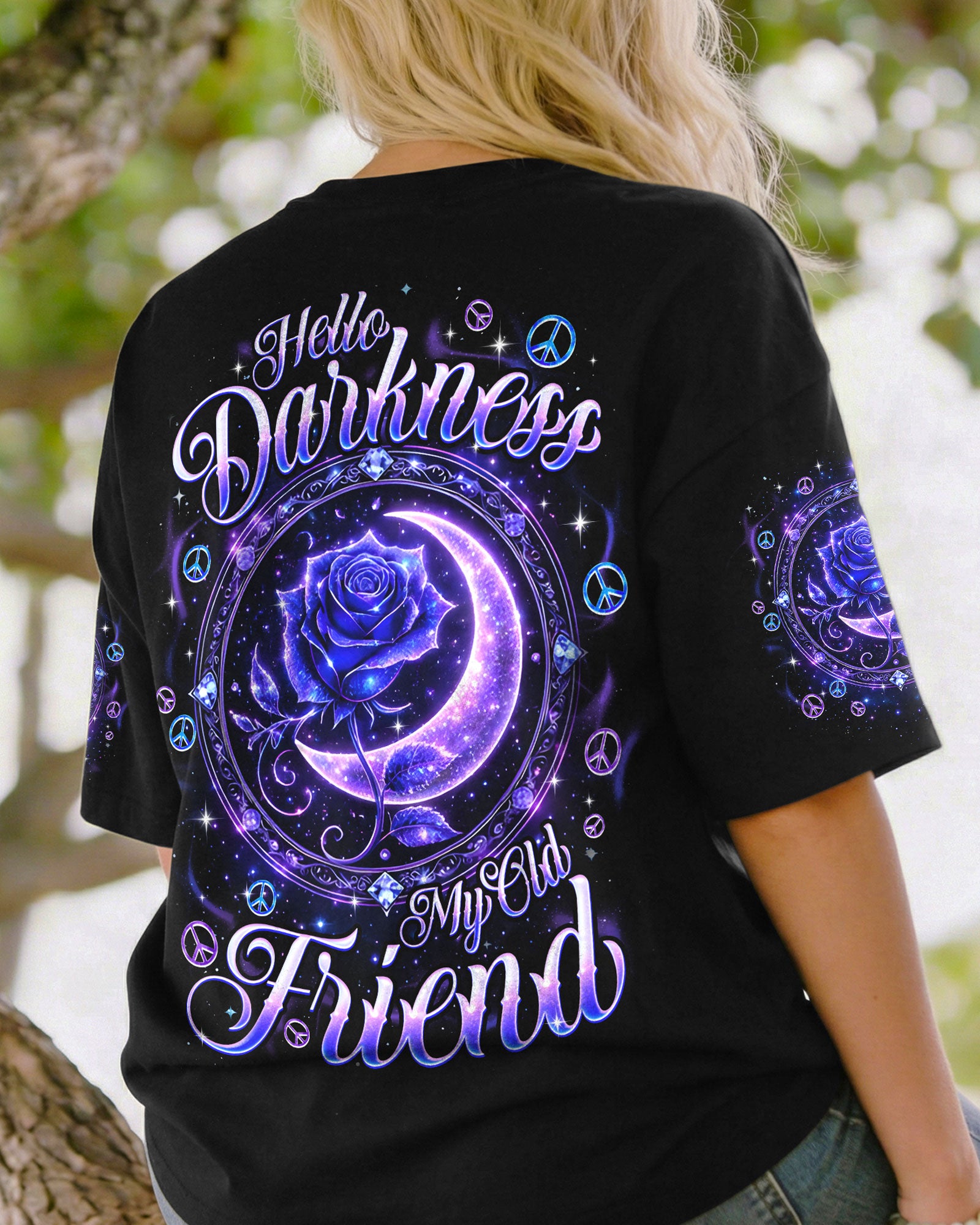 HELLO DARKNESS MY OLD FRIEND ROSE ALL OVER PRINT - TYQY2702261