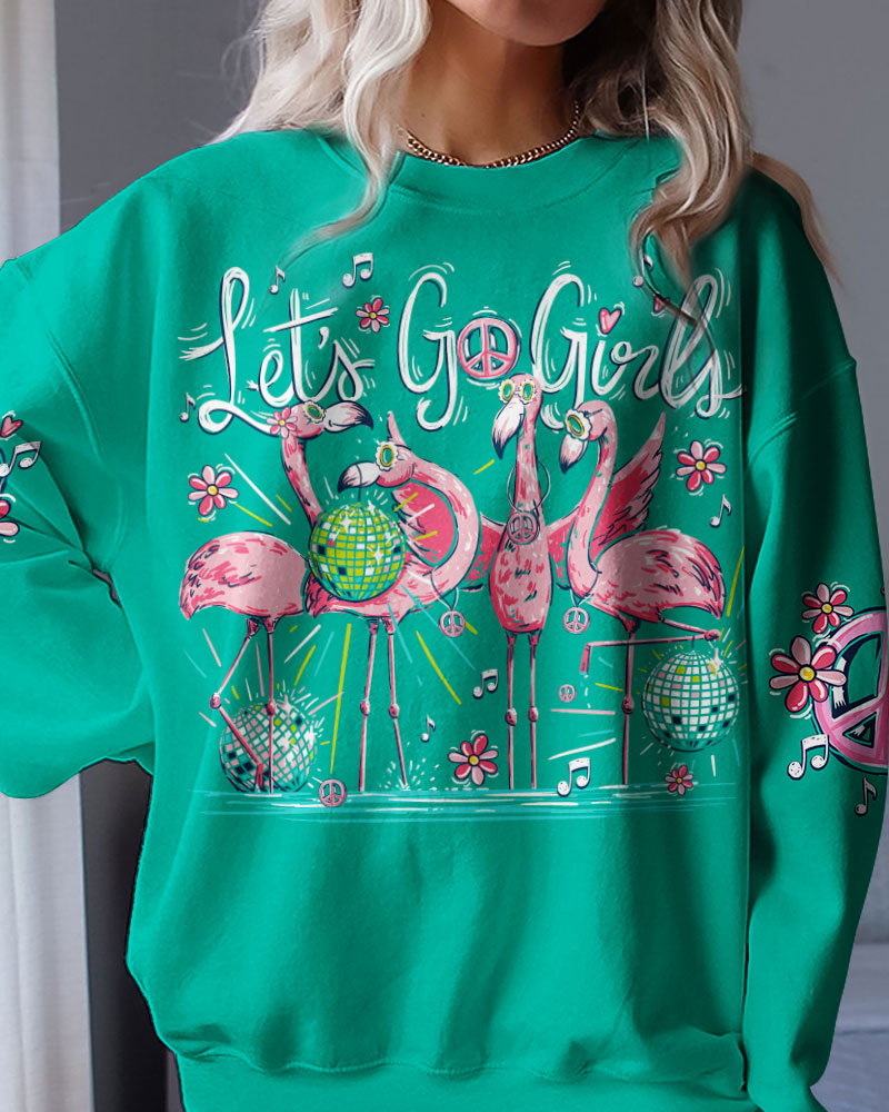 LET'S GO GIRLS FLAMINGO ALL OVER PRINT - TY0606231