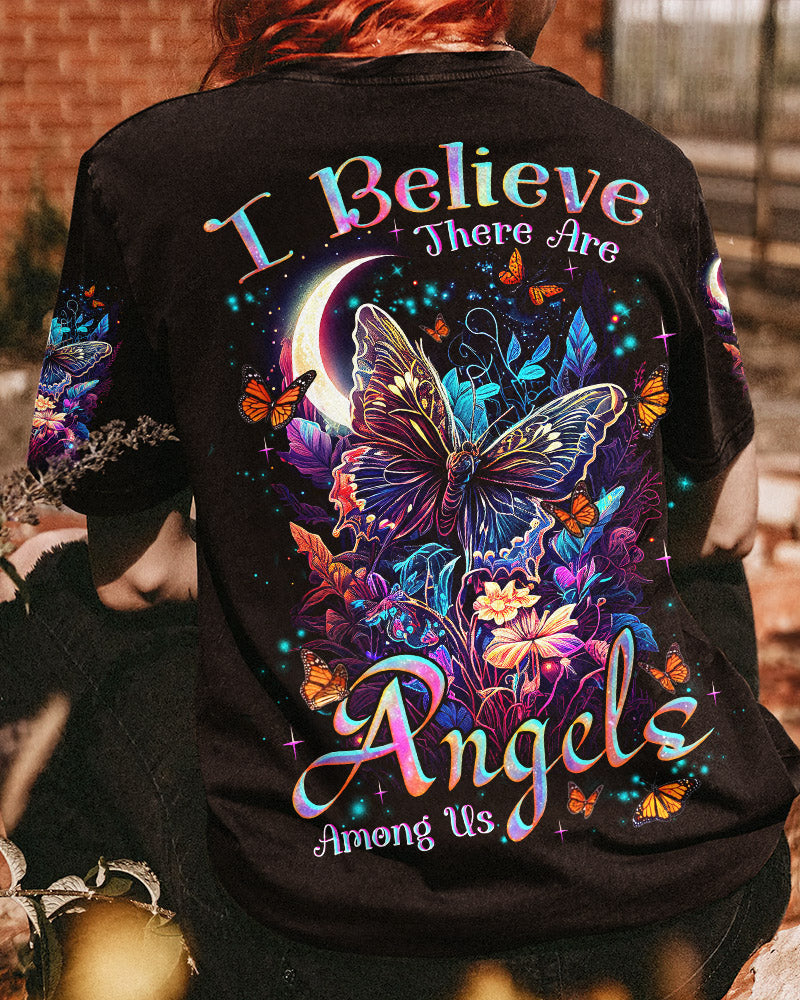 I BELIEVE THERE ARE ANGELS AMONG US BUTTERFLY ALL OVER PRINT - TLNZ1707231