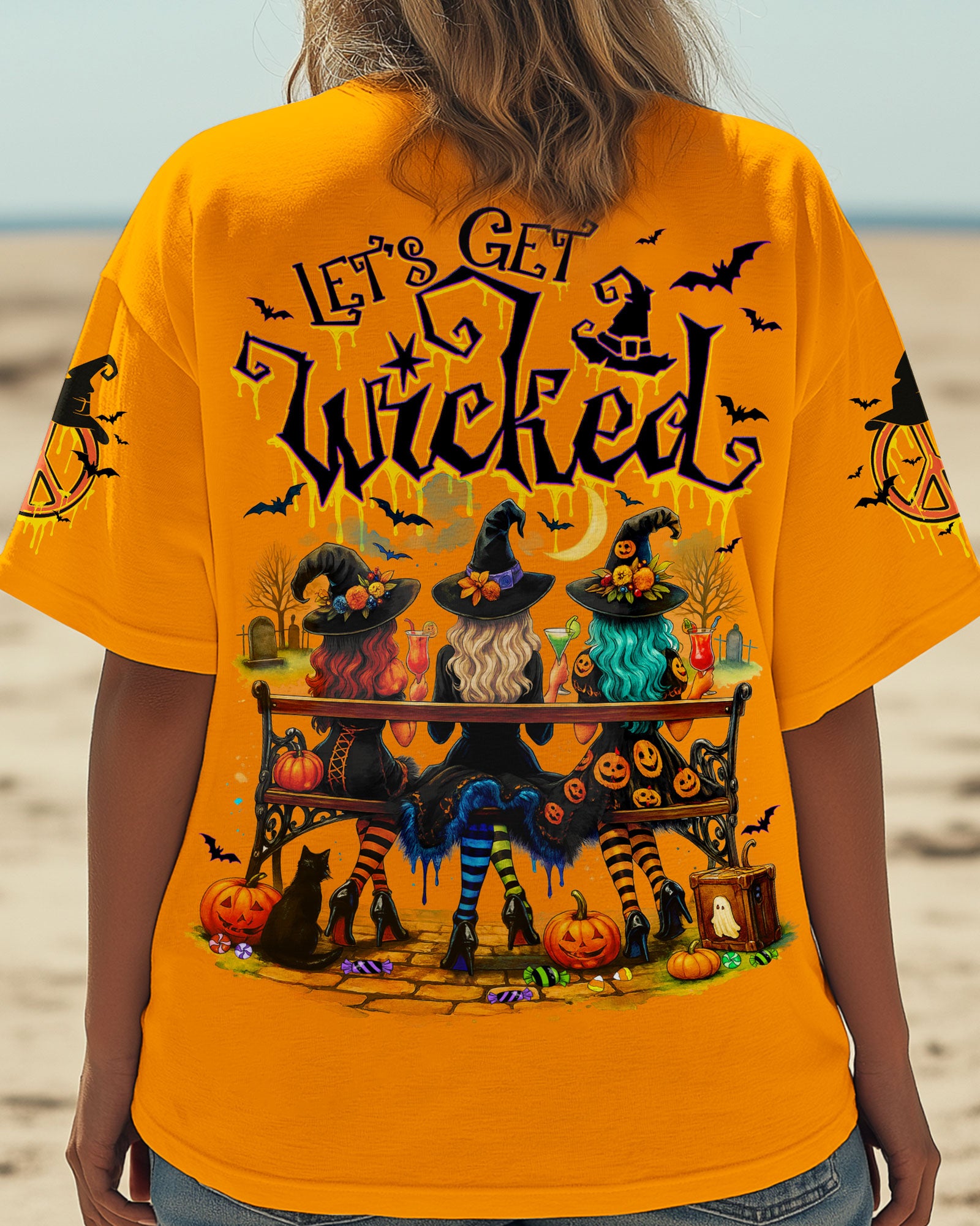 LET'S GET WICKED HALLOWEEN ALL OVER PRINT - TY1707251