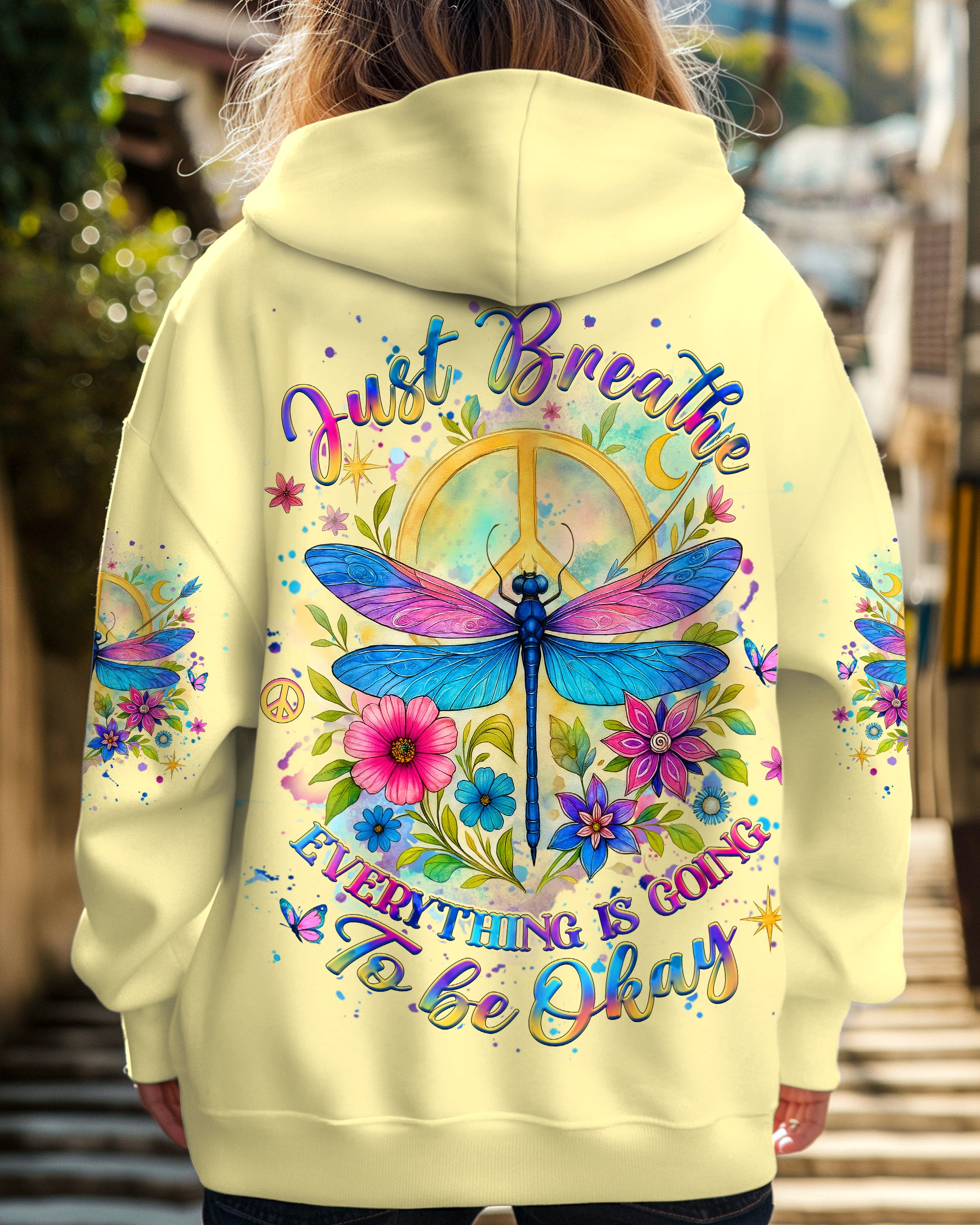 JUST BREATHE DRAGONFLY ALL OVER PRINT - YHHG0506254