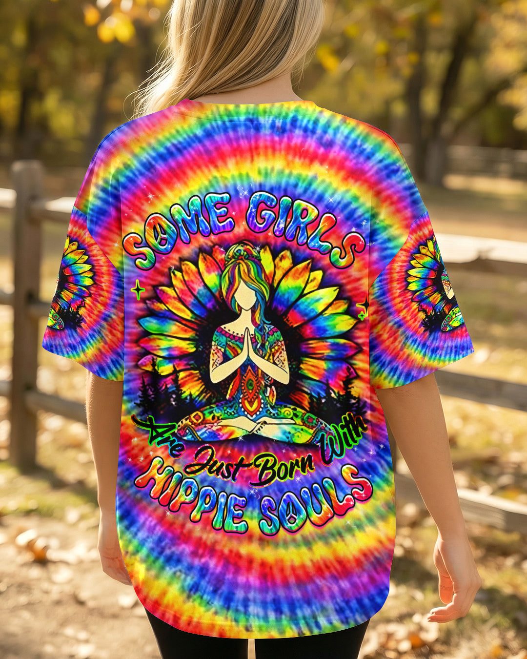 SOME GIRLS ARE JUST BORN WITH HIPPIE SOULS ALL OVER PRINT - YHHG2602261