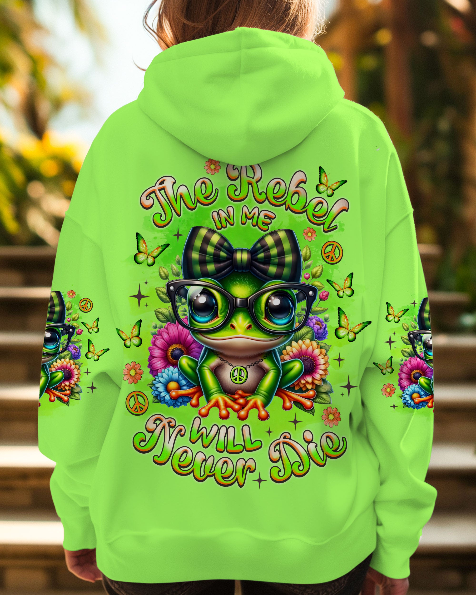 THE REBEL IN ME WILL NEVER DIE FROG ALL OVER PRINT - TLNZ3006252