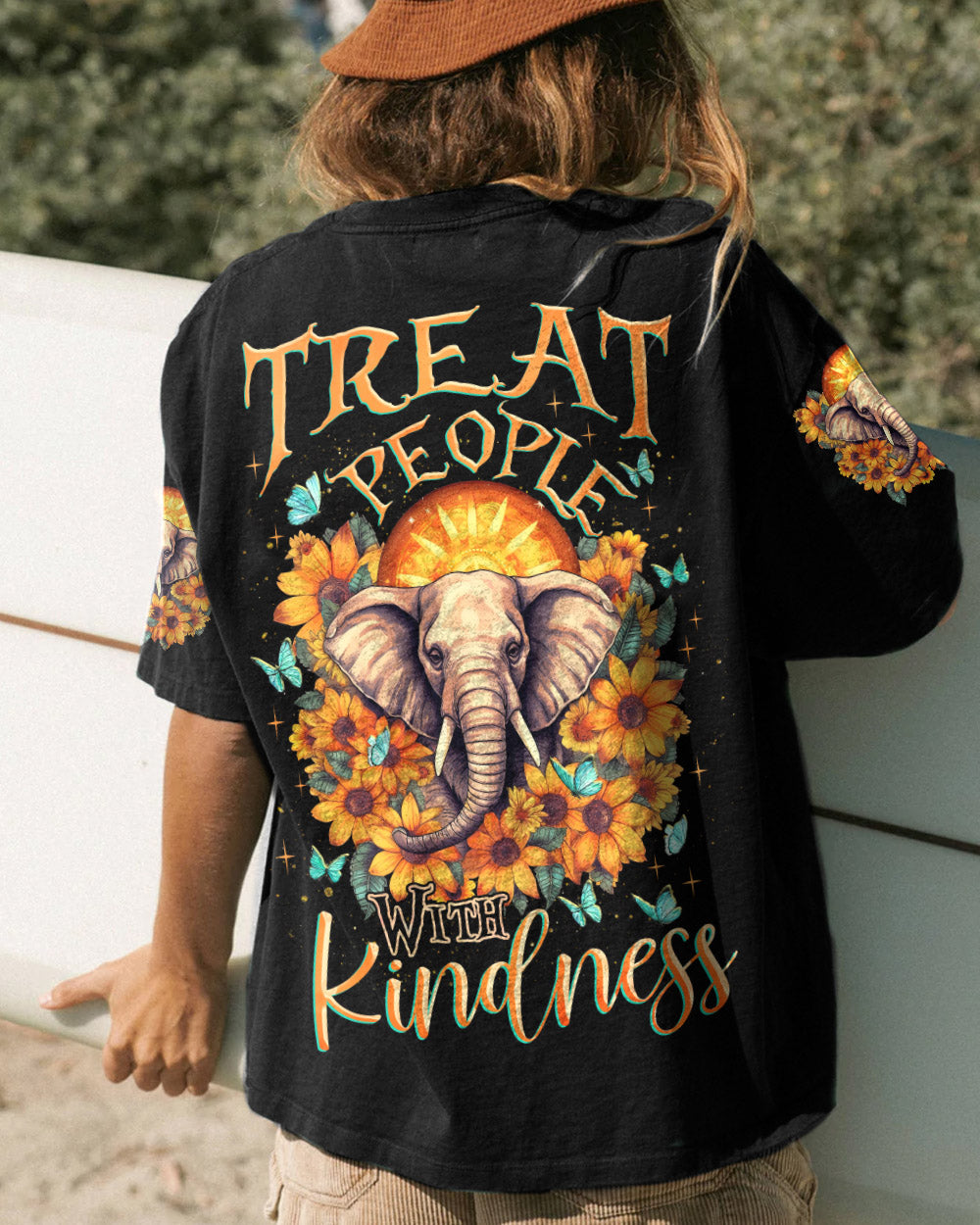 TREAT PEOPLE WITH KINDNESS ELEPHANT ALL OVER PRINT - TLNZ3005232