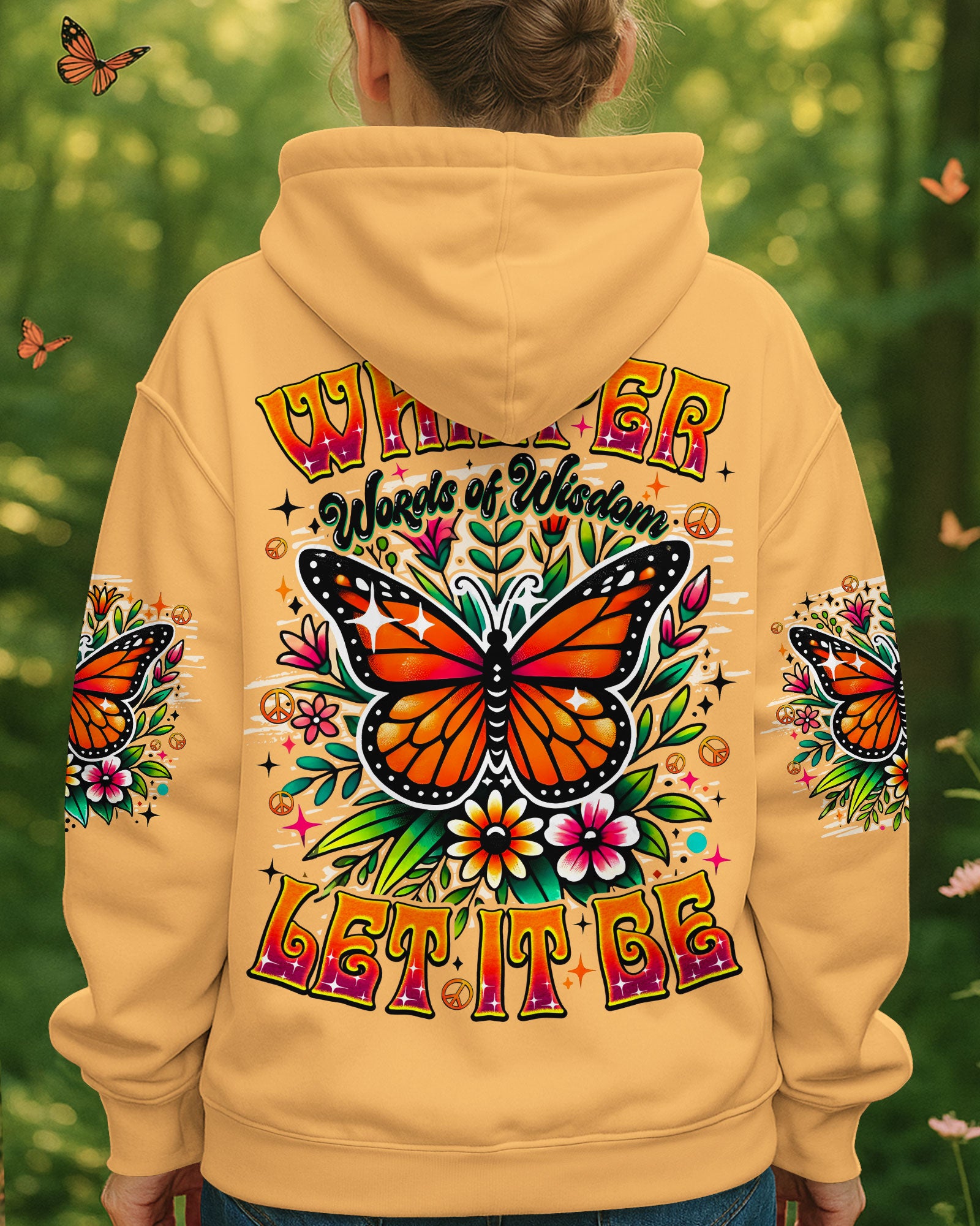 WHISPER WORDS OF WISDOM LET IT BE BUTTERFLY ALL OVER PRINT - TYQY0108251
