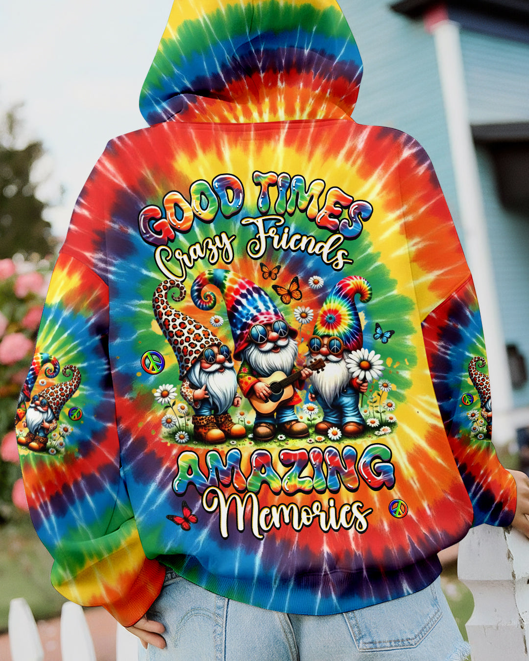 GOOD TIMES CRAZY FRIEND GNOMES ALL OVER PRINT - YHHG2511253