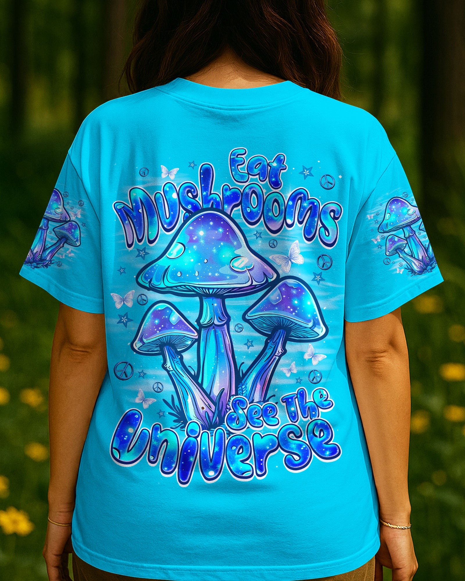EAT MUSHROOMS SEE THE UNIVERSE ALL OVER PRINT - TYQY0408251