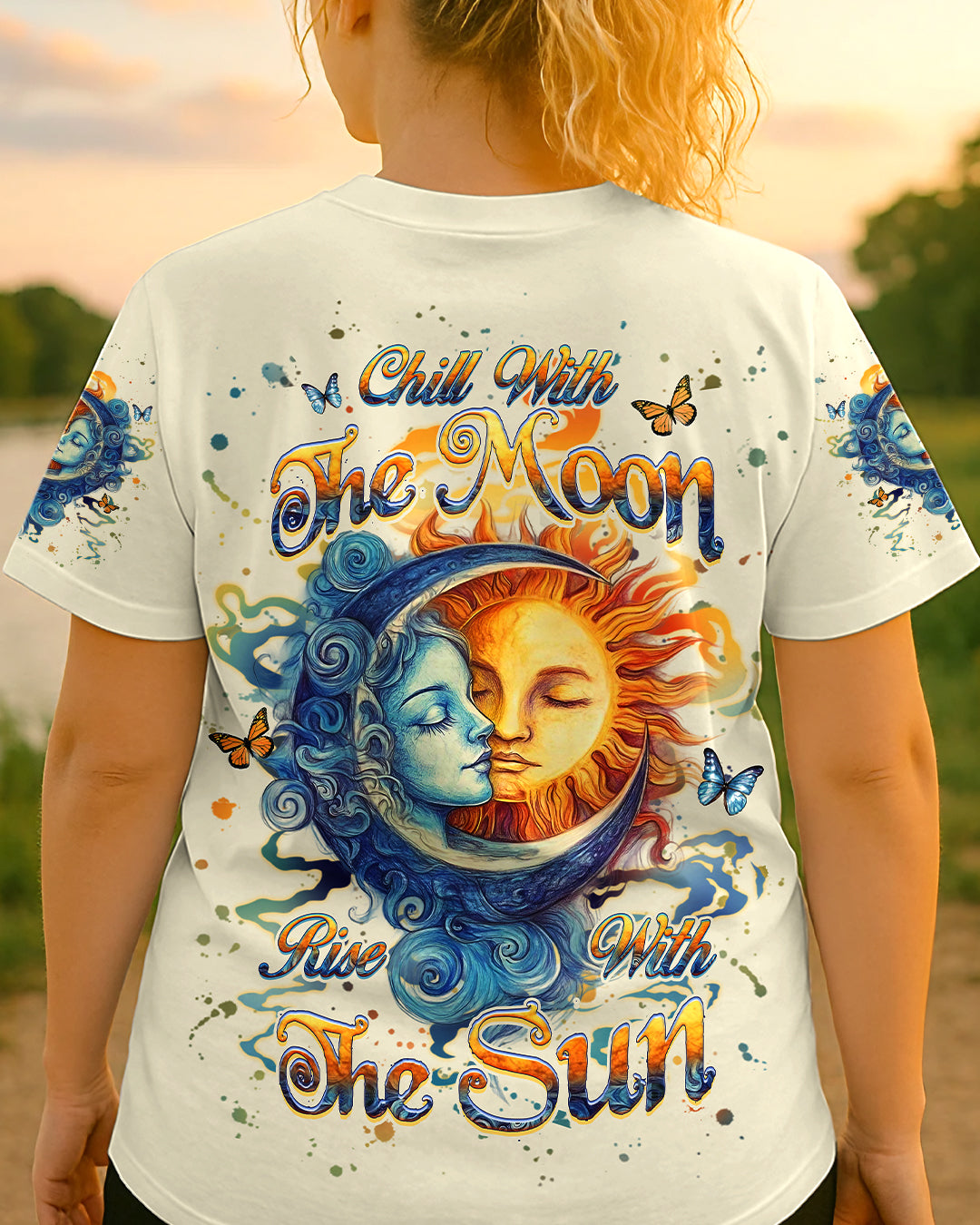CHILL WITH THE MOON RISE WITH THE SUN ALL OVER PRINT - YHHG0907251