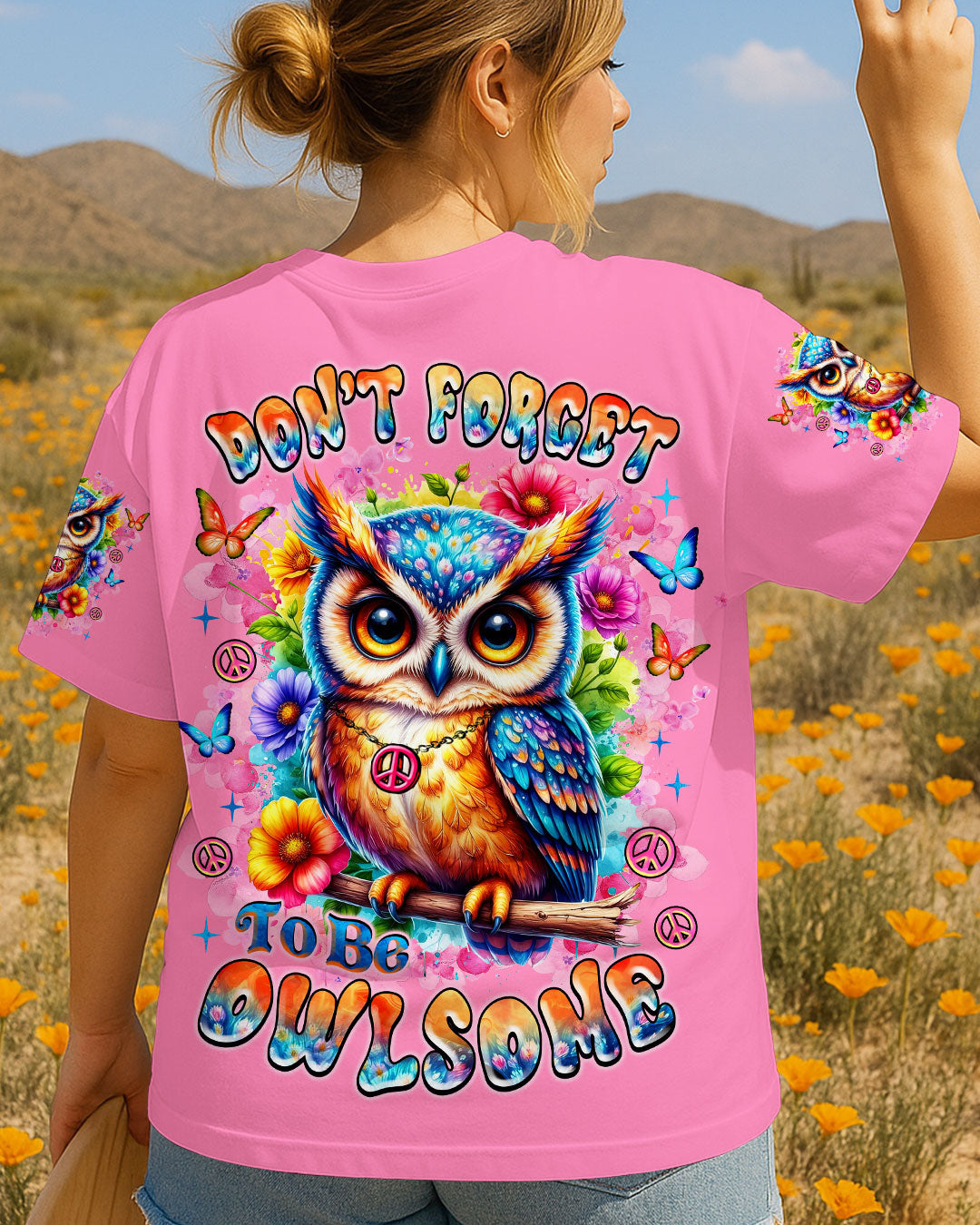 DON'T FORGET TO BE OWLSOME ALL OVER PRINT - TLNZ0407252
