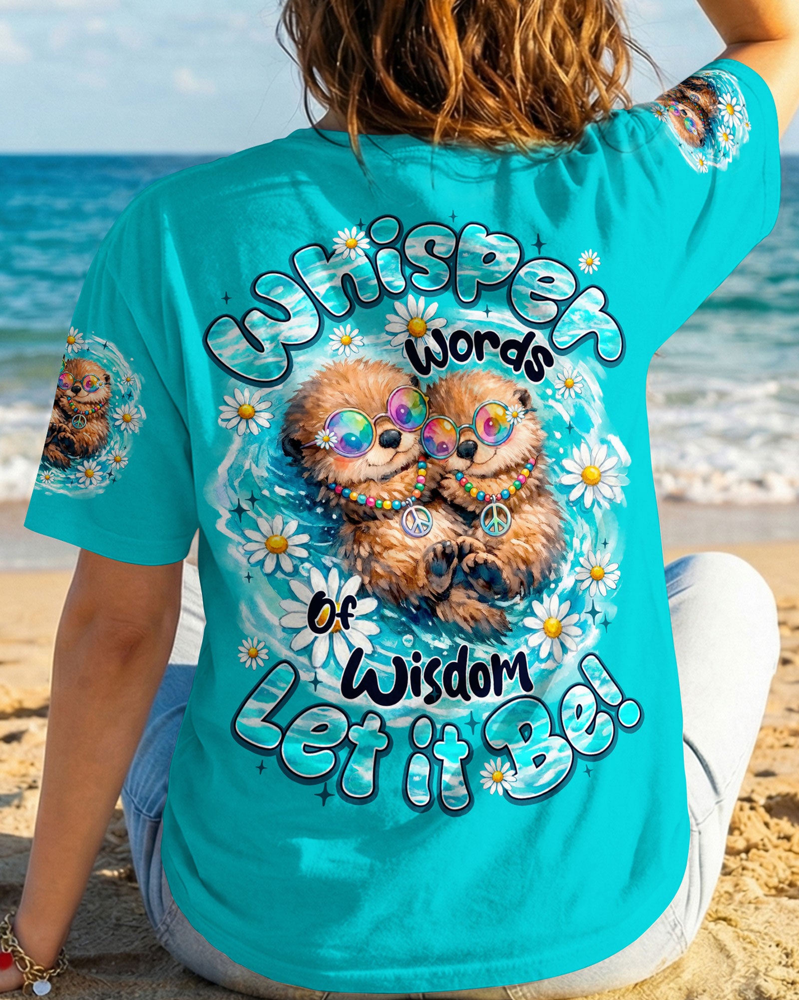 WHISPER WORDS OF WISDOM LET IT BE OTTER ALL OVER PRINT - TY1505262