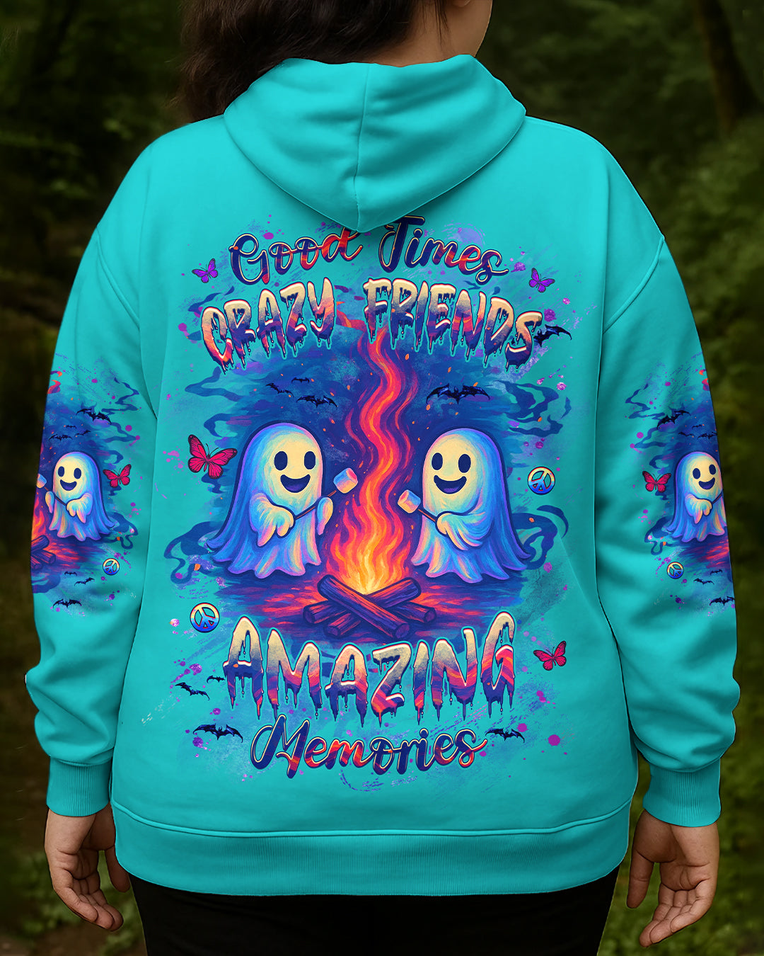GOOD TIMES CRAZY FRIEND HALLOWEEN ALL OVER PRINT - YHHG2407253
