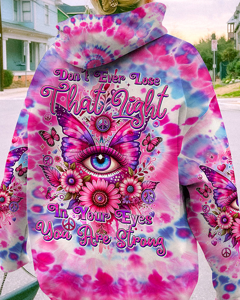 YOU ARE STRONG EYE BUTTERFLY TIE DYE ALL OVER PRINT - TYQY2301242