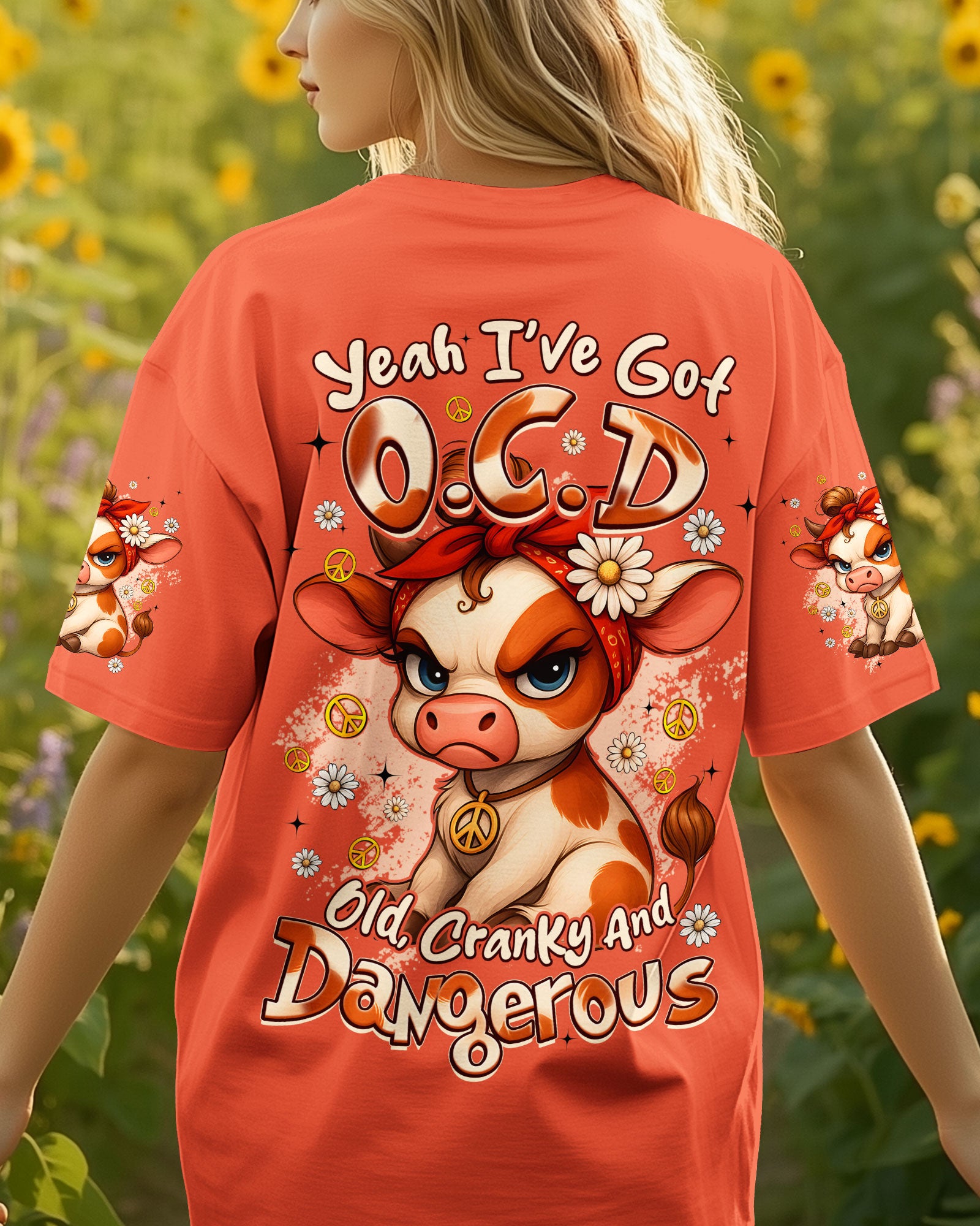 YEAH I'VE GOT OCD COW ALL OVER PRINT - TYQY2611253