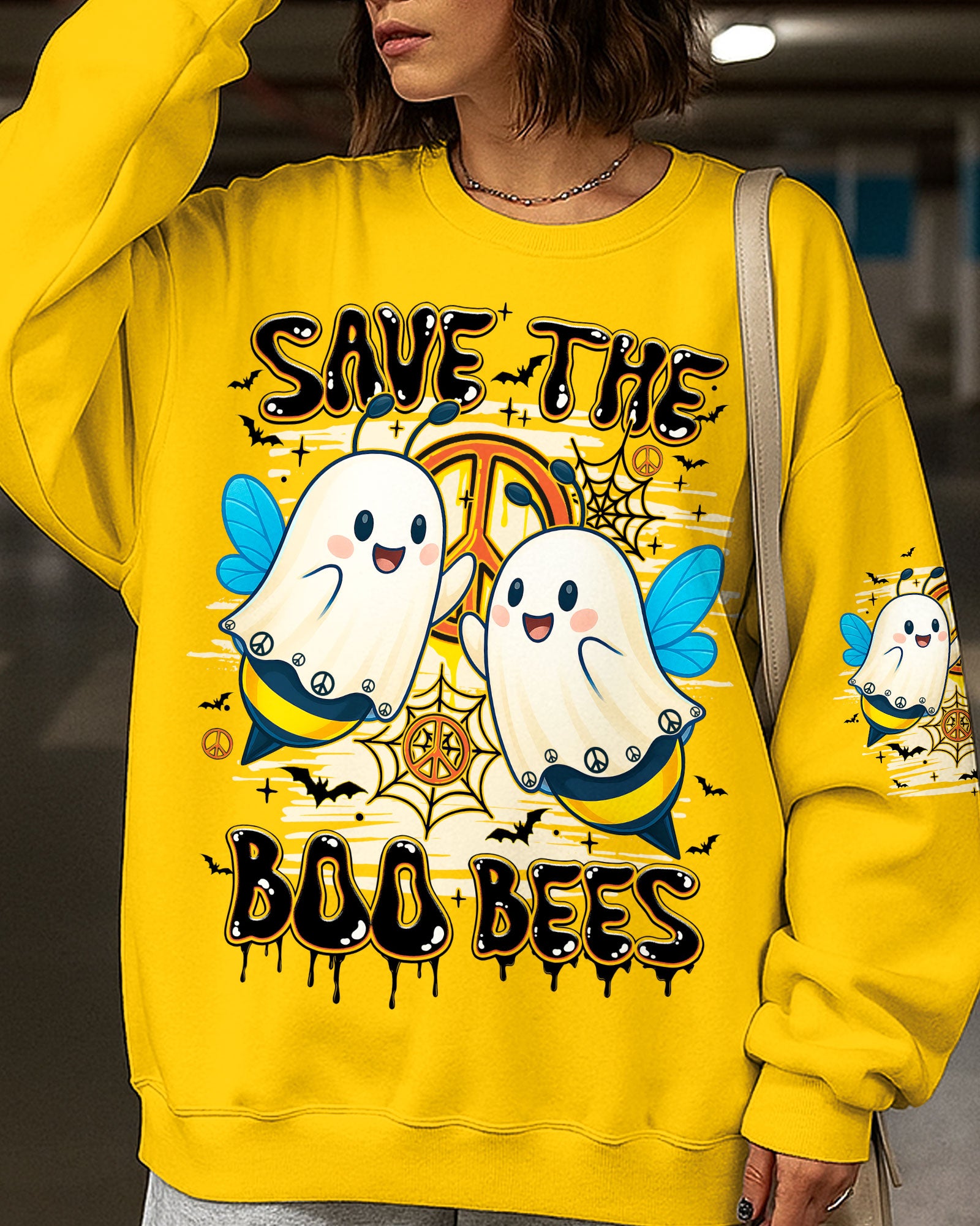 SAVE THE BOO BEES HALLOWEEN ALL OVER PRINT - TY1807251