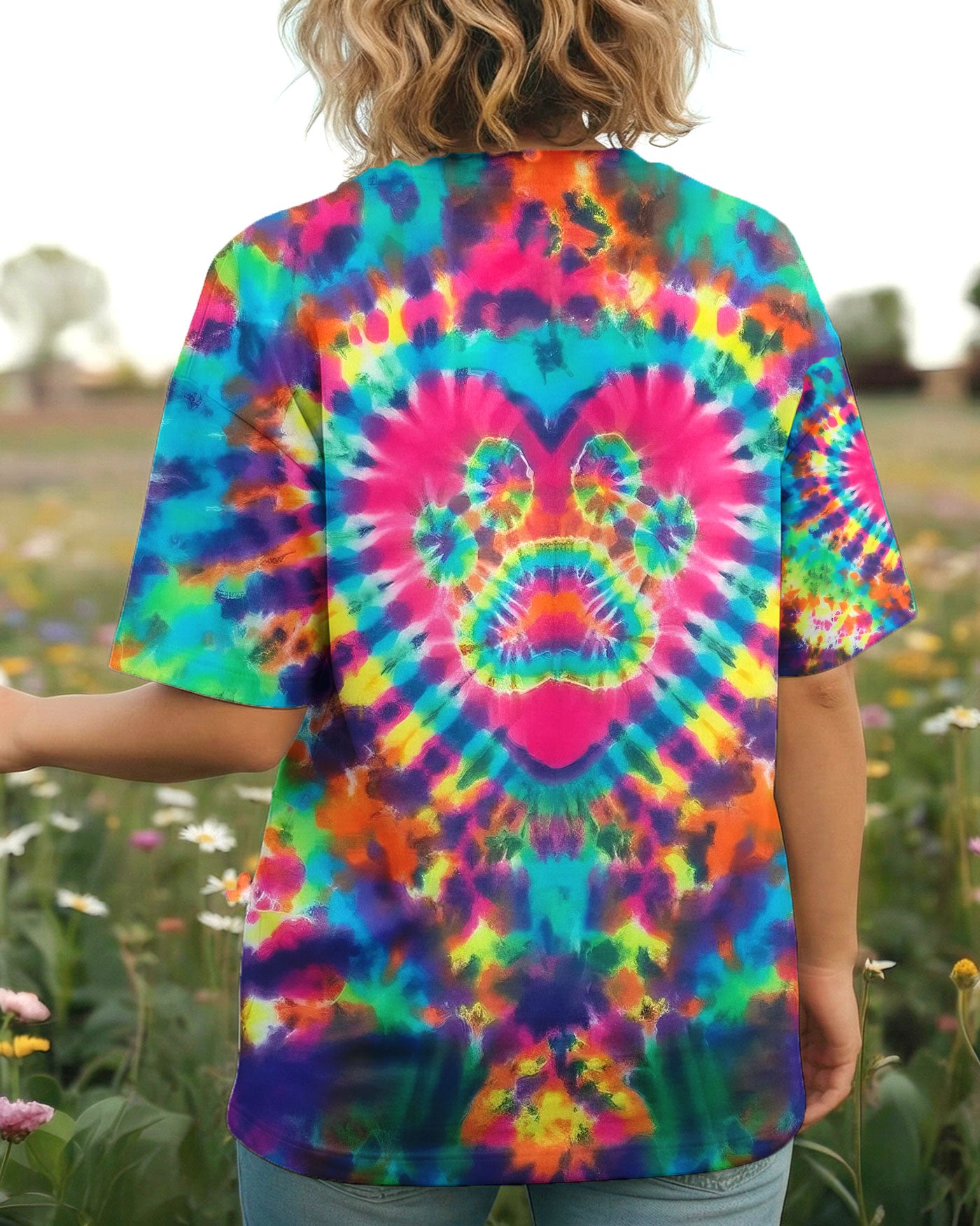 PAW HEART COLORFUL ALL OVER PRINT - TYLN0903261
