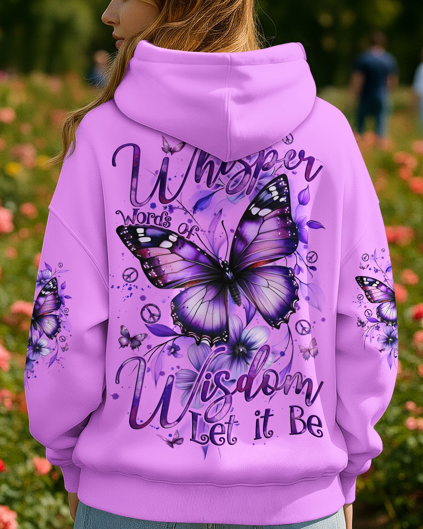 WHISPER WORDS OF WISDOM LET IT BE BUTTERFLY ALL OVER PRINT - TYQY2210251