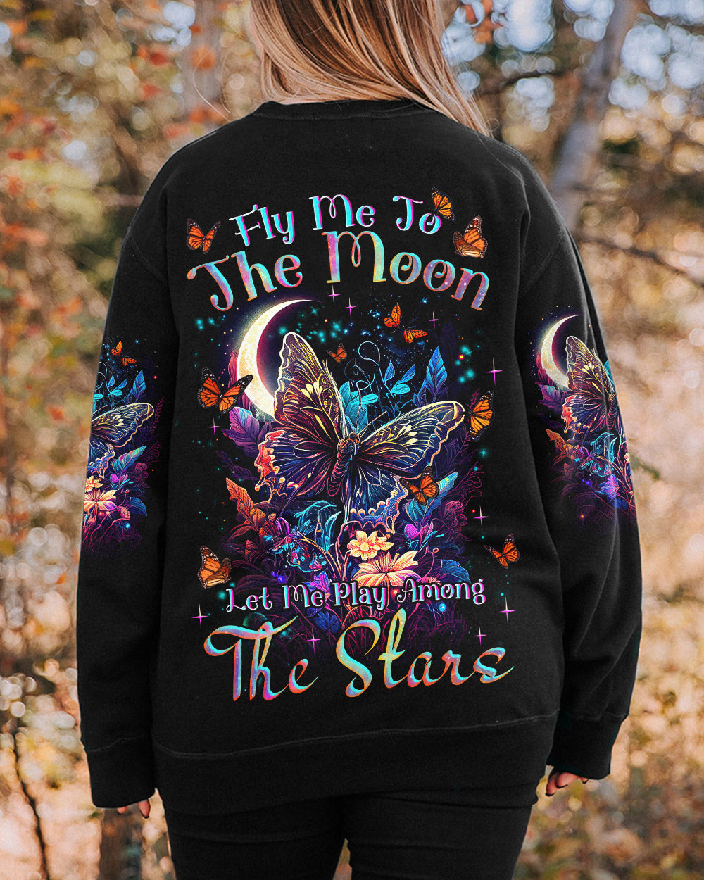 FLY ME TO THE MOON BUTTERFLY ALL OVER PRINT - TLNZ1108232